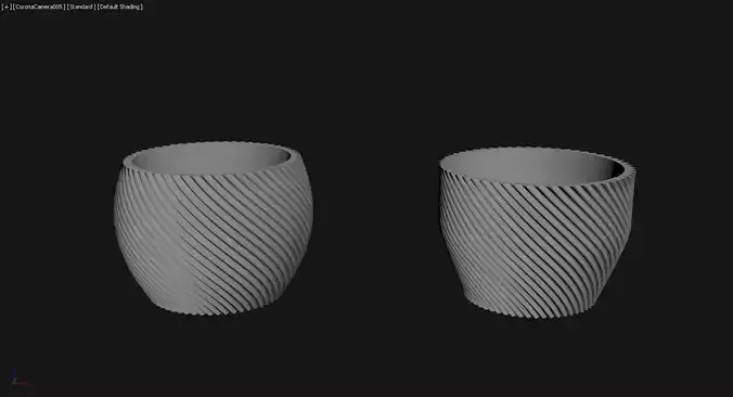 3D Printed Planter Plant Pot Plant Vase 018