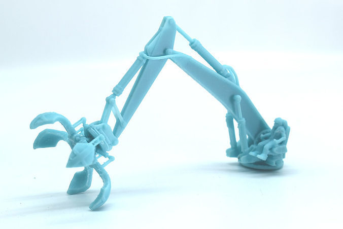 Gaslands Excavator Arm and Scrap Claw 3D print model