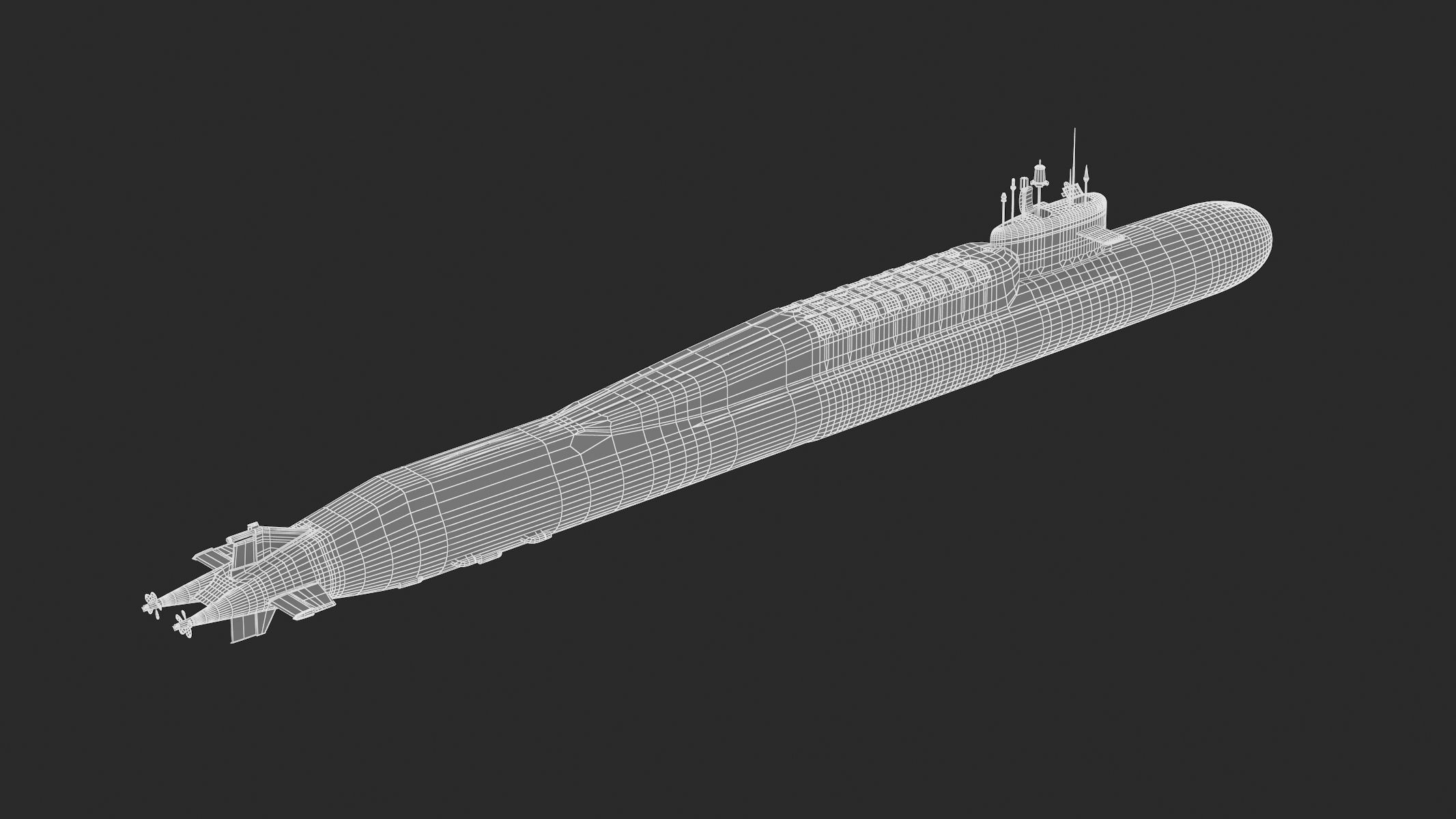 Delta Iv Sub Russian Nuclear Strategic Submarine Delta IV Class 3D model | CGTrader