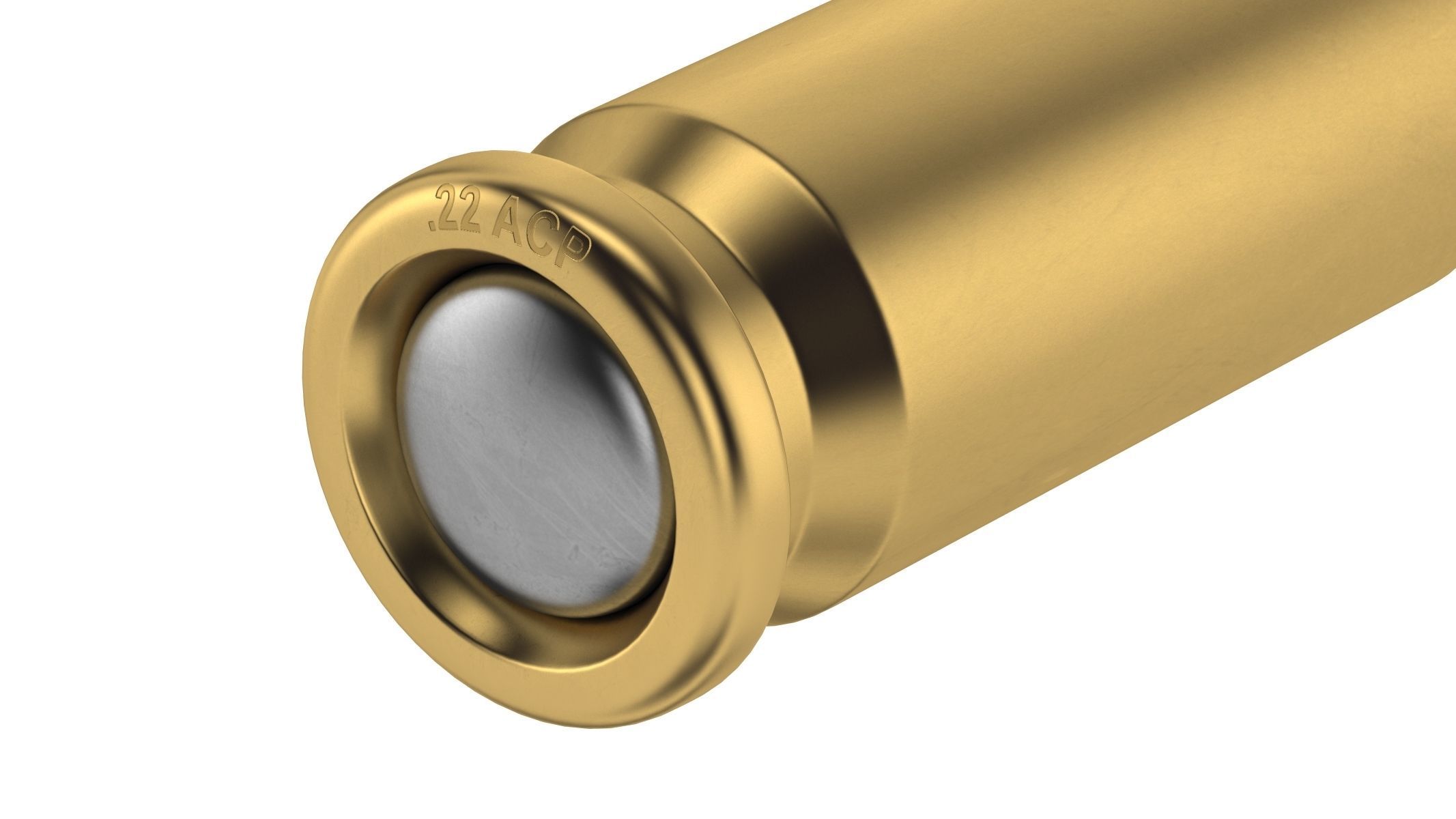  Bullet 22 ACP Low-poly 3D model_4