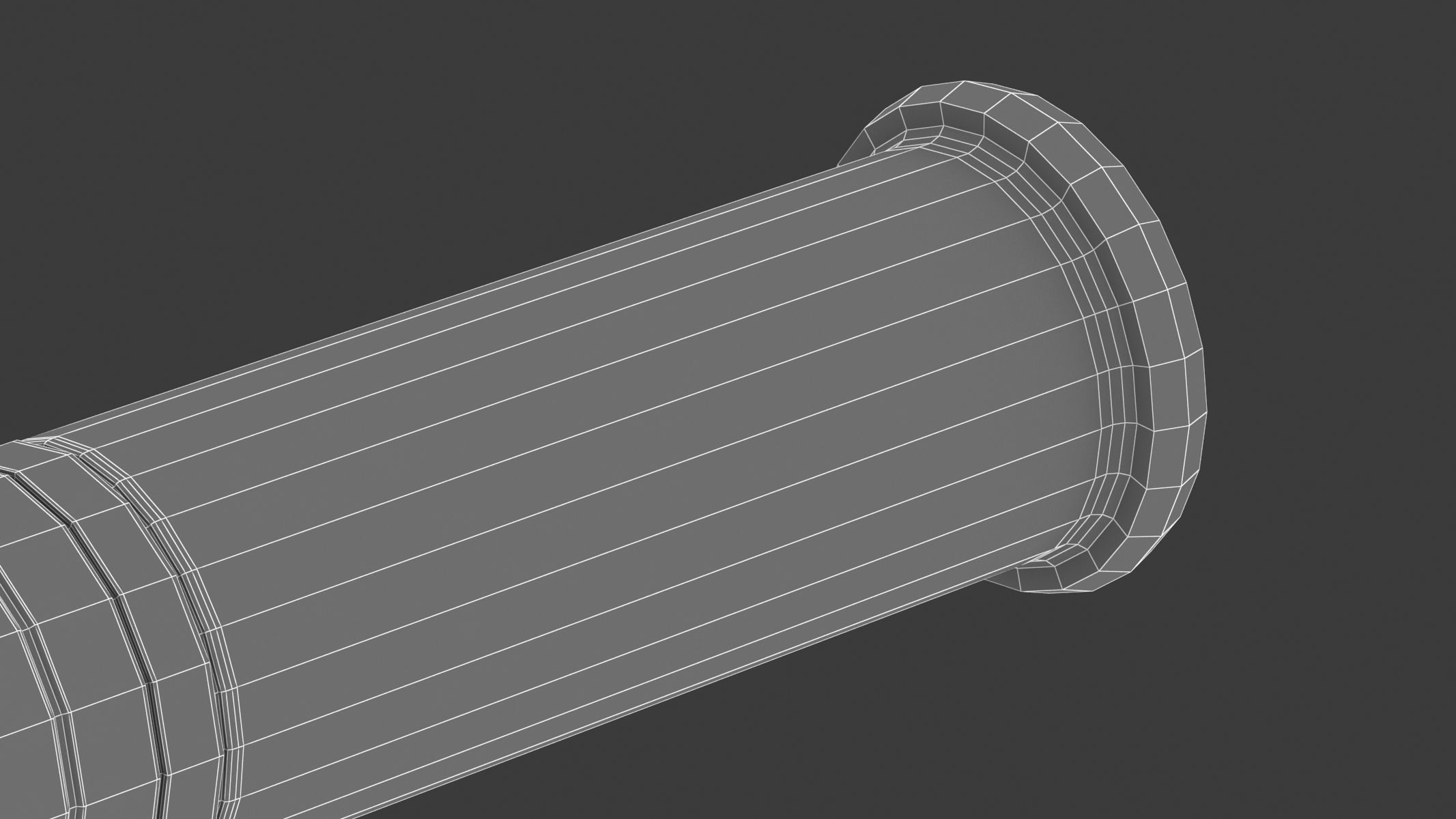 Bullet 22 LONG Low-poly 3D model_7