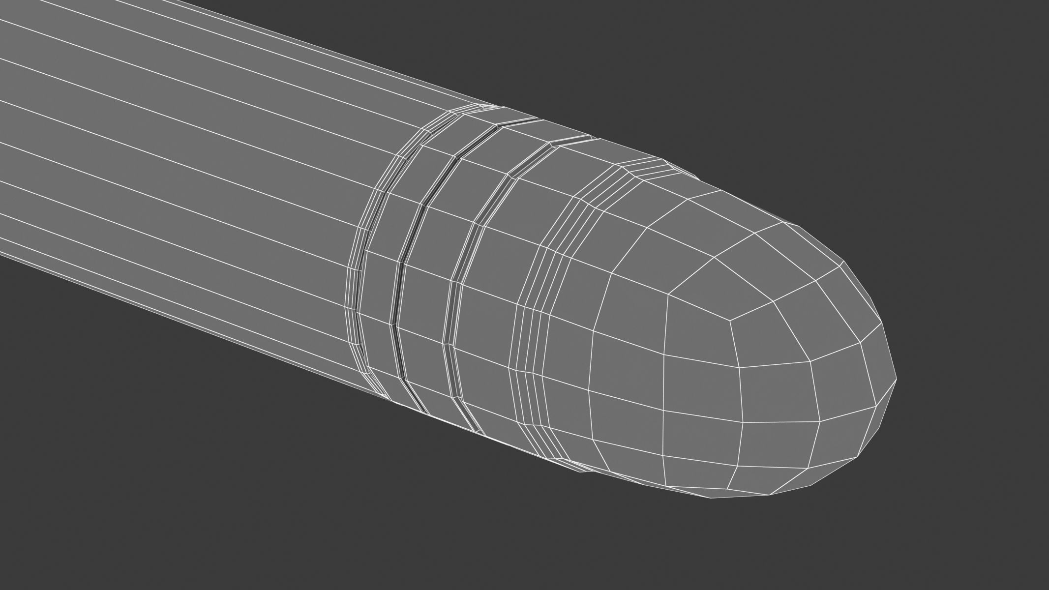 Bullet 22 LONG Low-poly 3D model_8