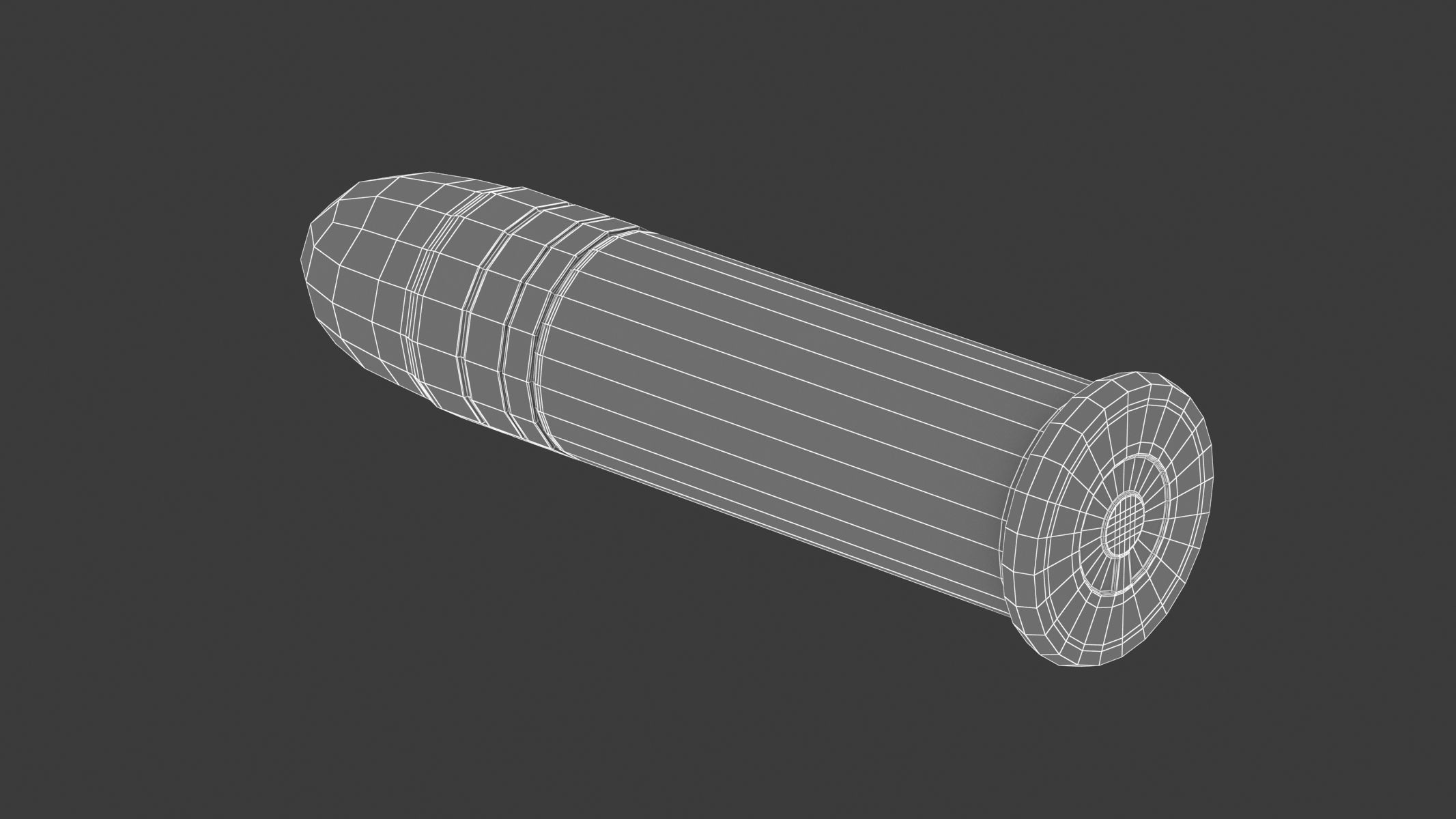 Bullet 22 LONG Low-poly 3D model_6