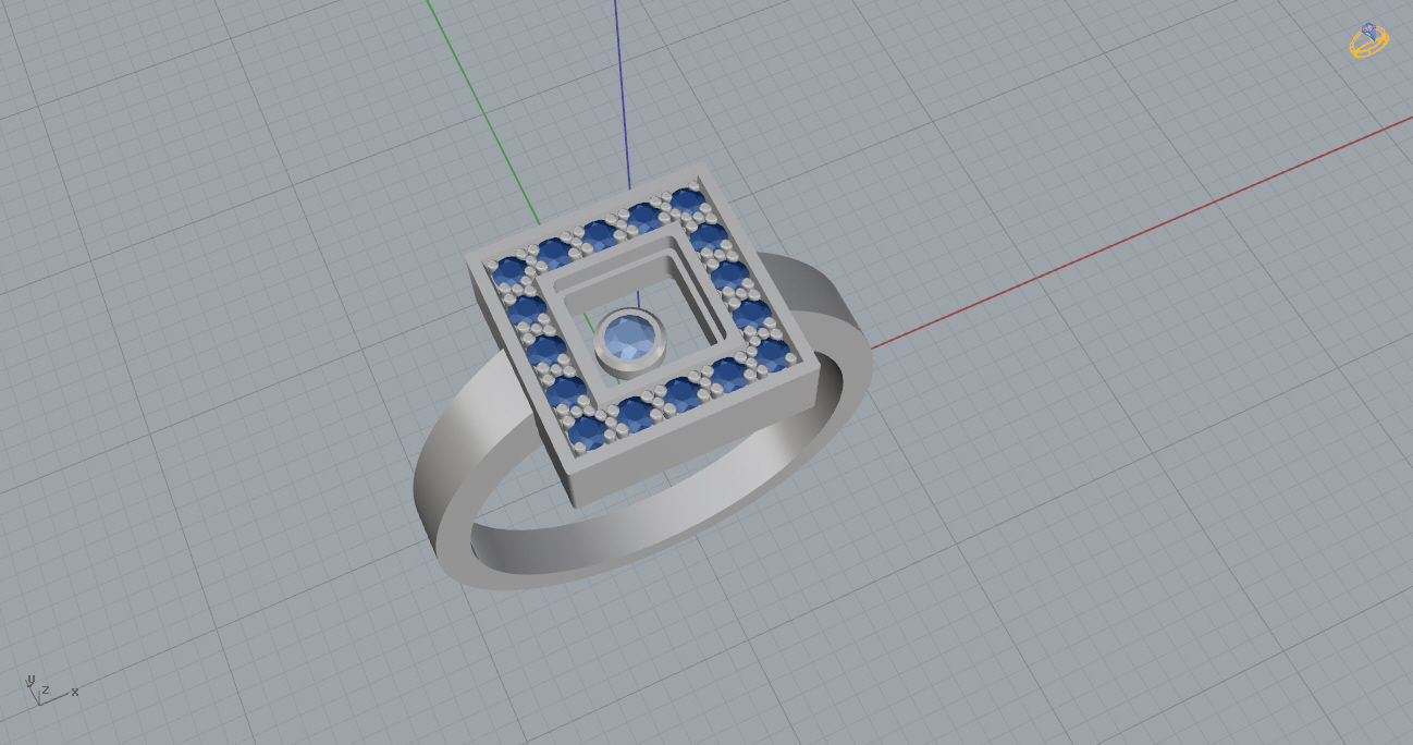 Chopard Ring 3D print model_9