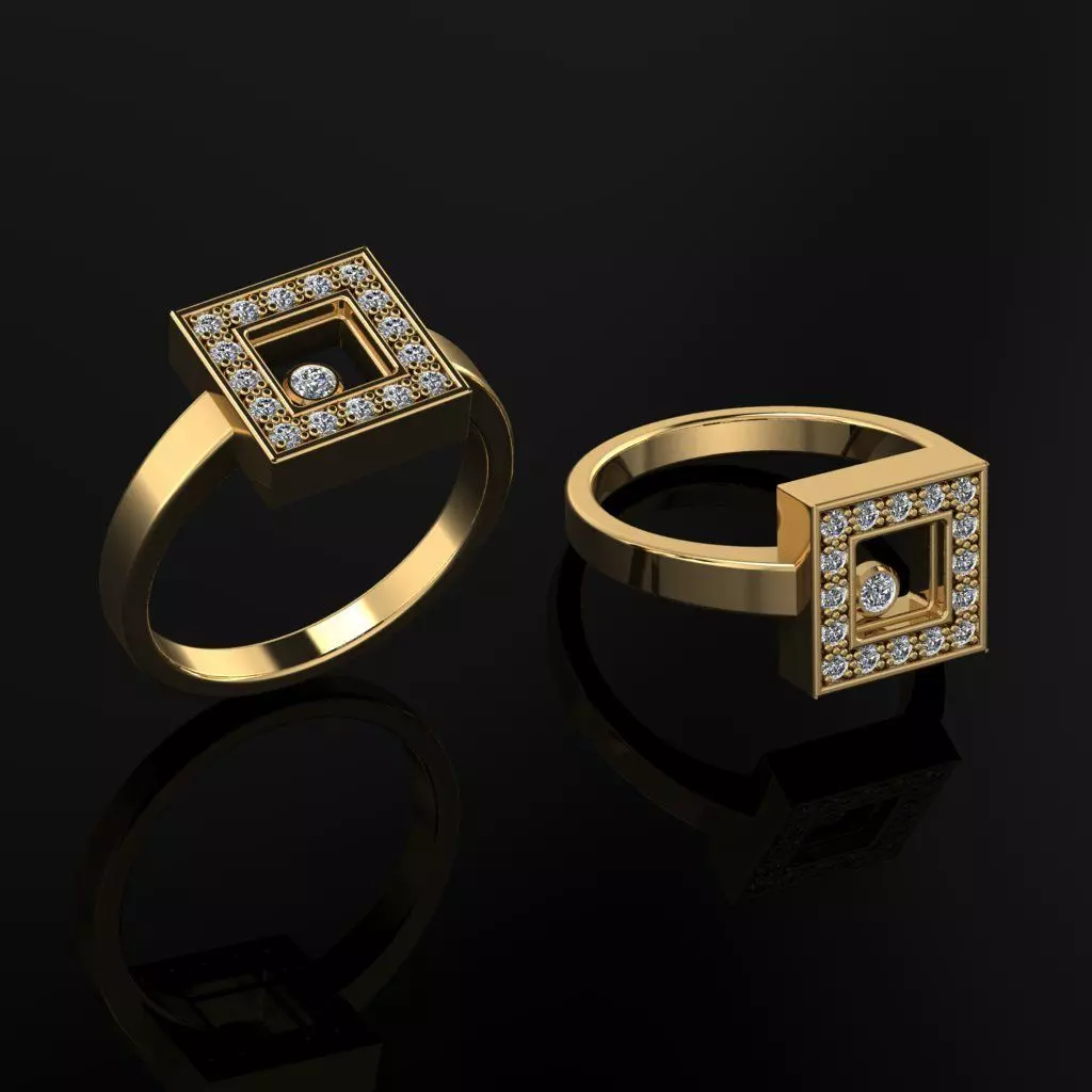 Chopard Ring 3D print model_0