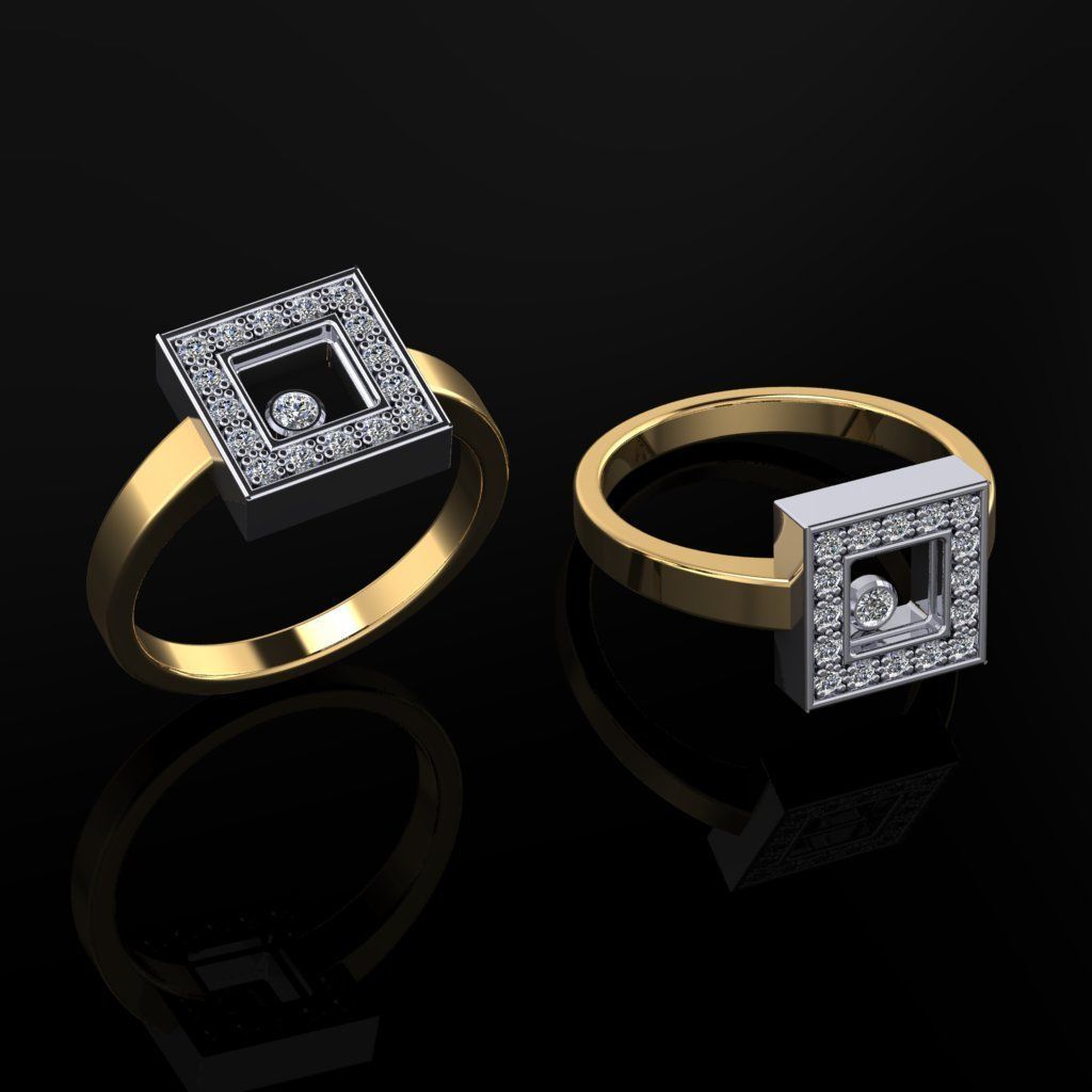 Chopard Ring 3D print model_2