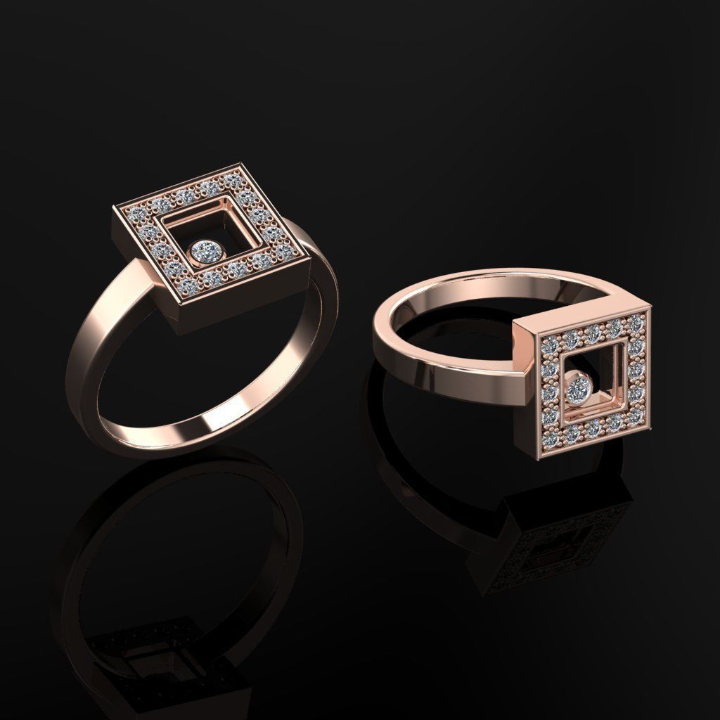 Chopard Ring 3D print model_1