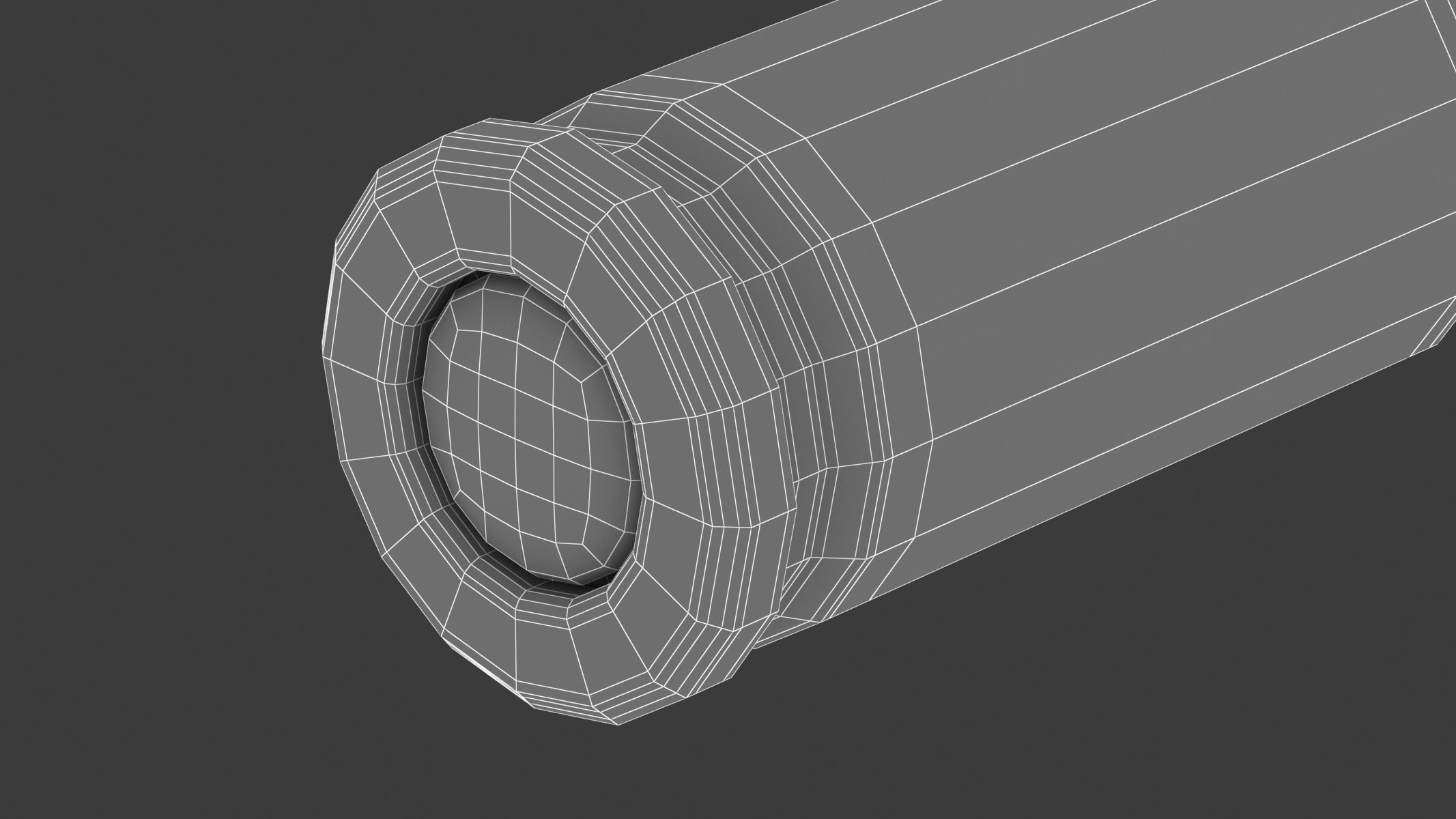 Bullet 32 ACP Low-poly 3D model_9