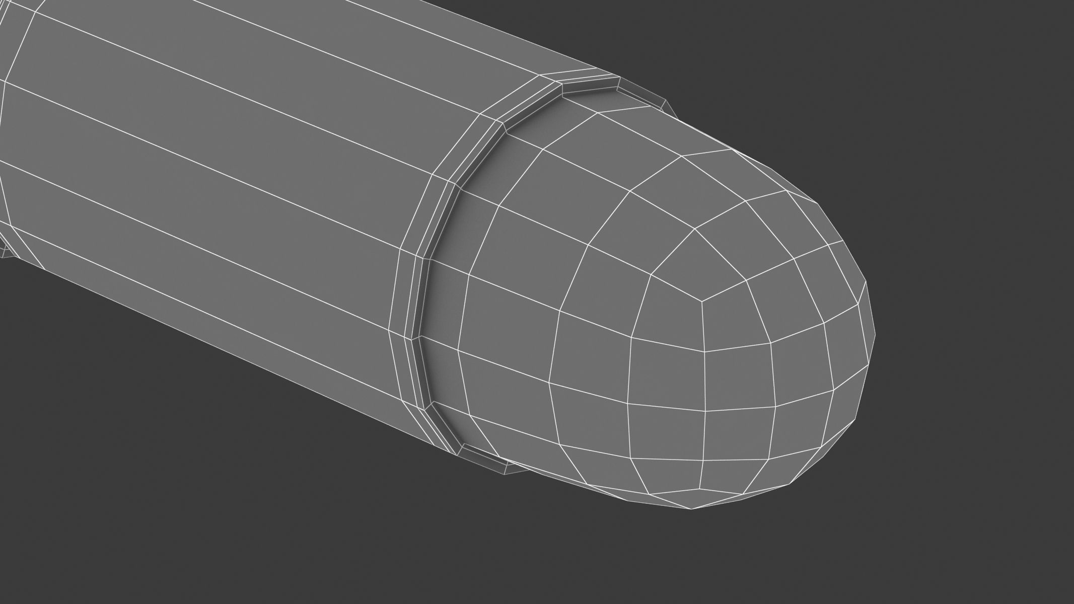 Bullet 32 ACP Low-poly 3D model_8