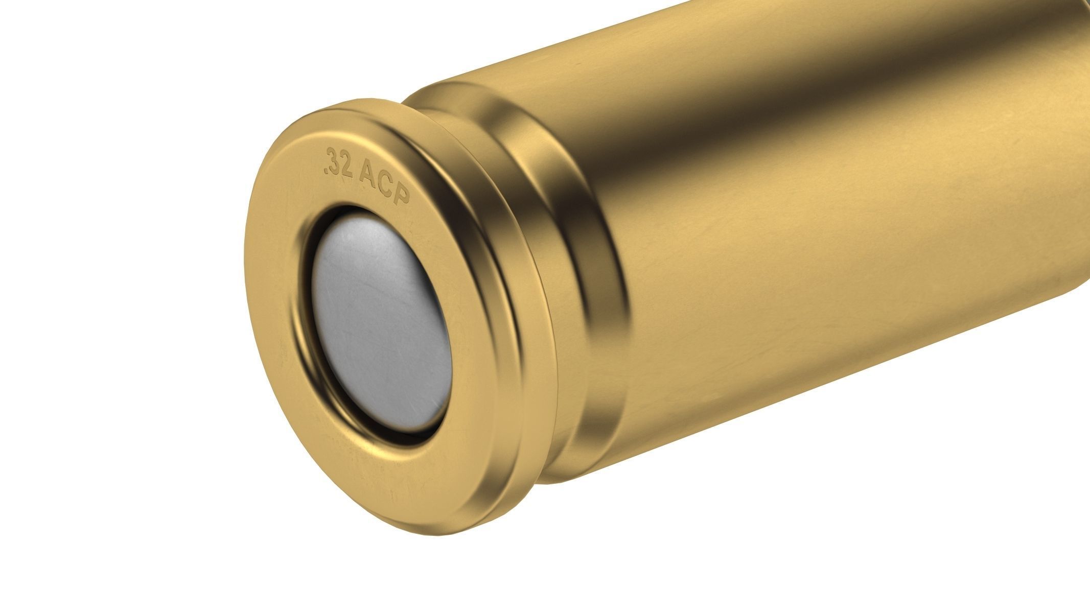 Bullet 32 ACP Low-poly 3D model_4