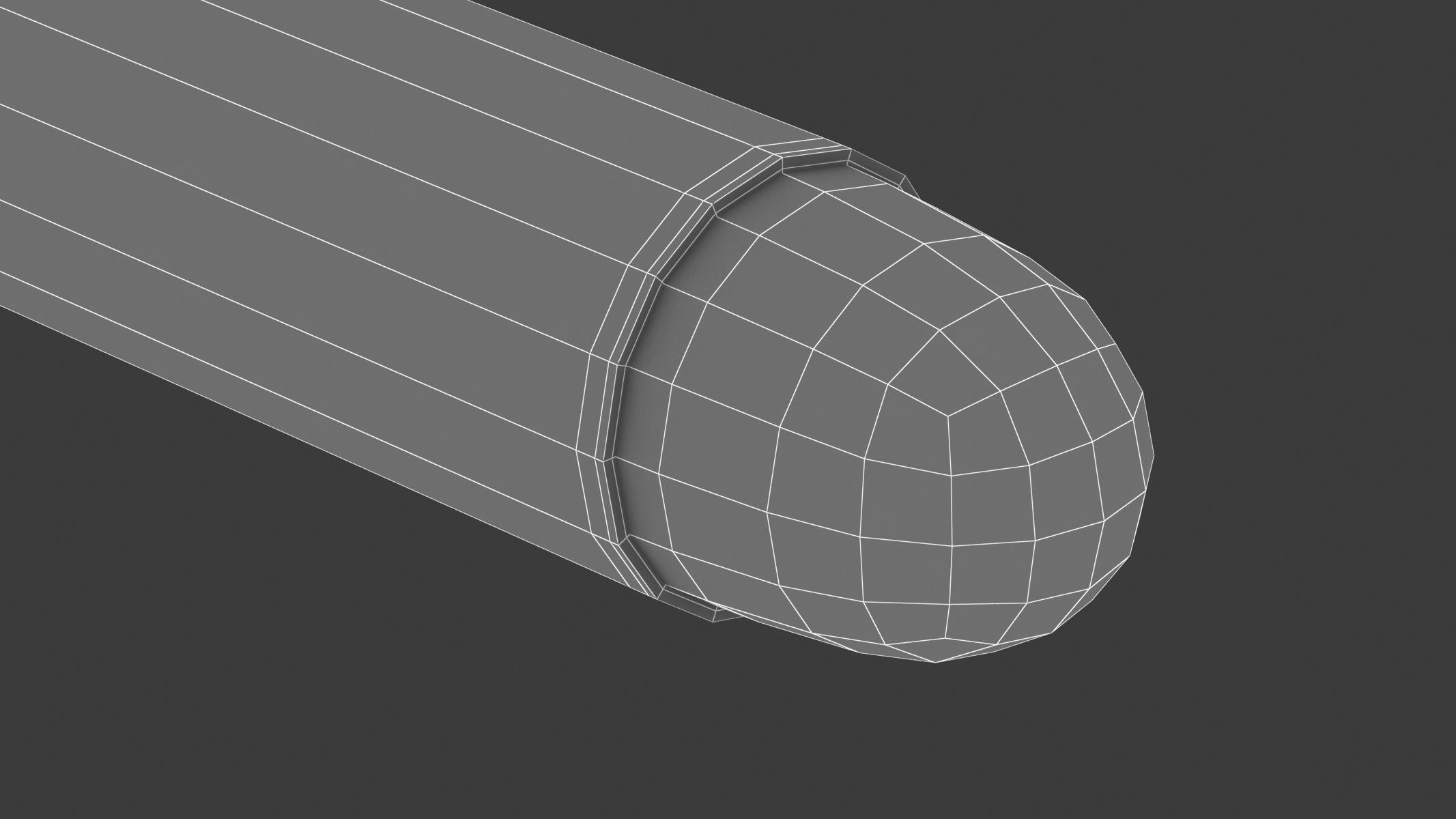 Bullet 32 LONG Low-poly 3D model_8