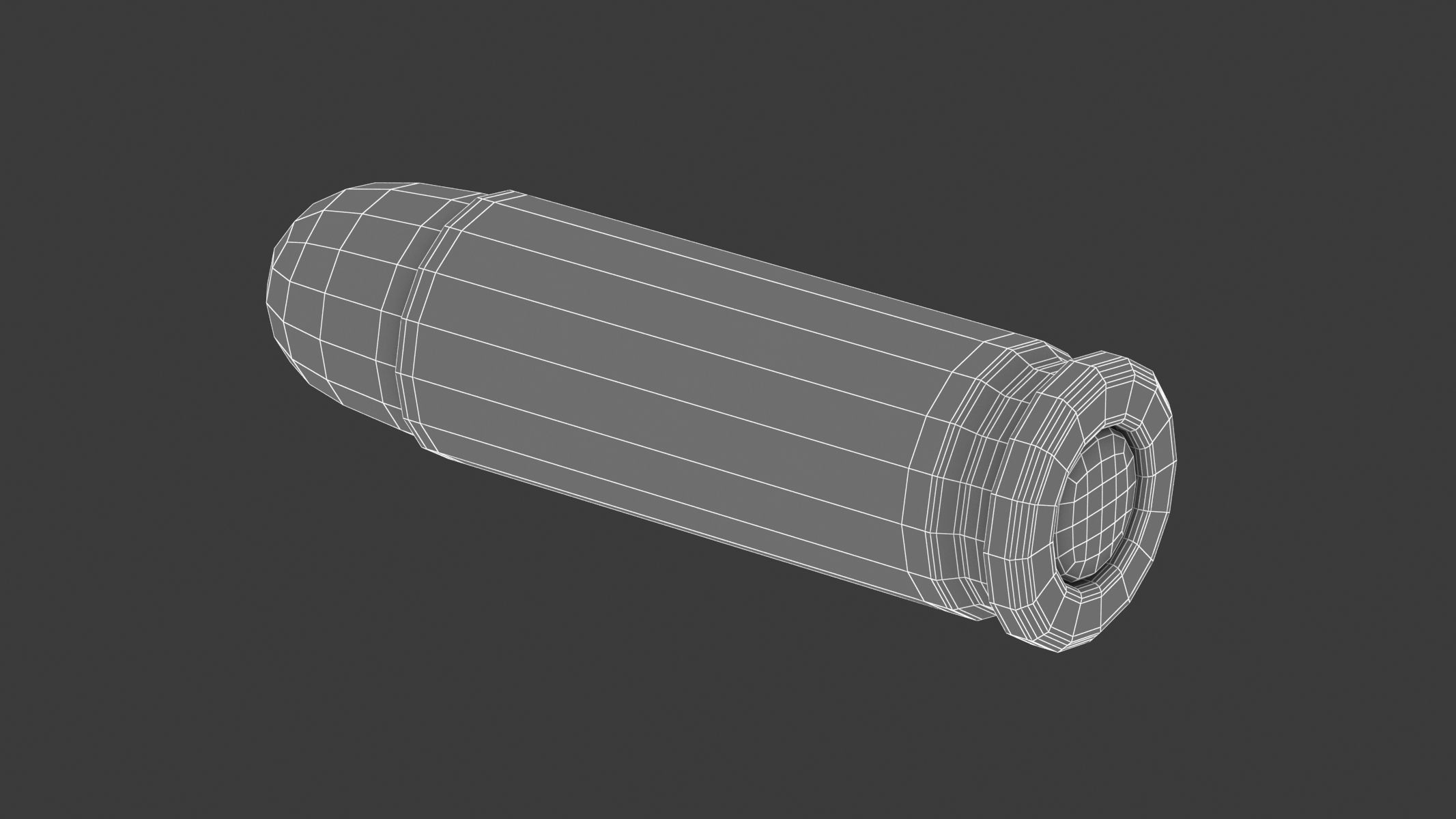 Bullet 32 LONG Low-poly 3D model_6