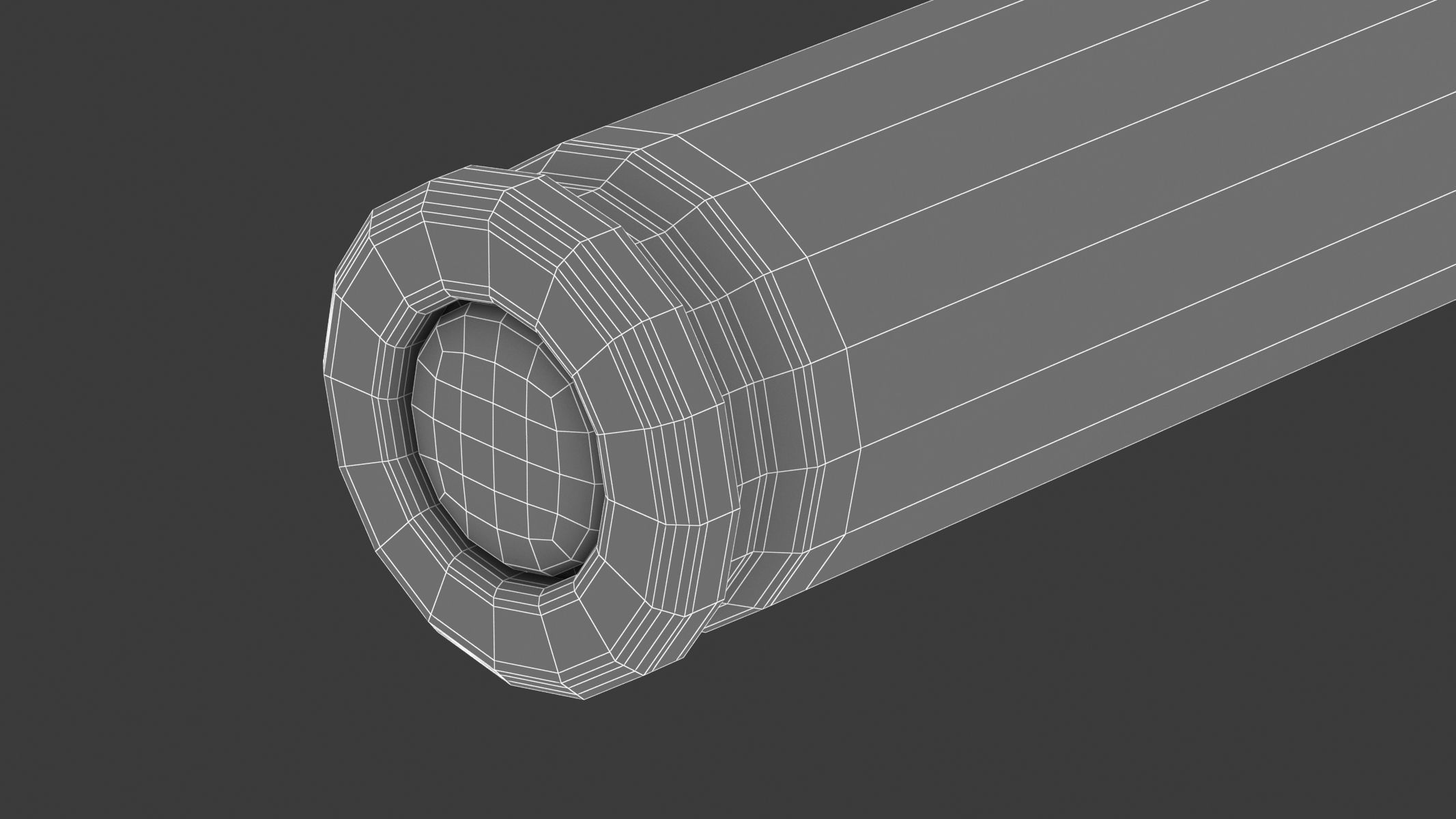 Bullet 32 LONG Low-poly 3D model_9