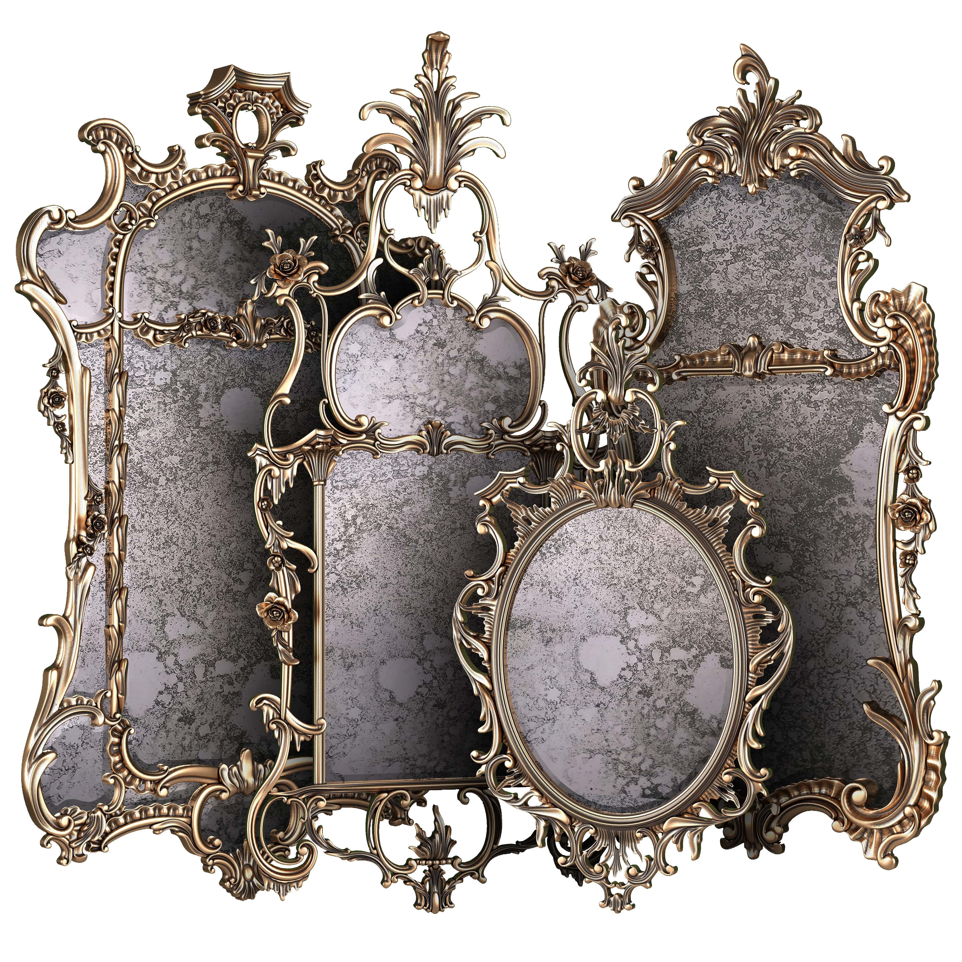 george 2 mirror set 3D model_15