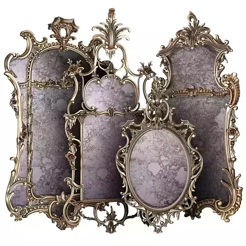 george 2 mirror set 3D model