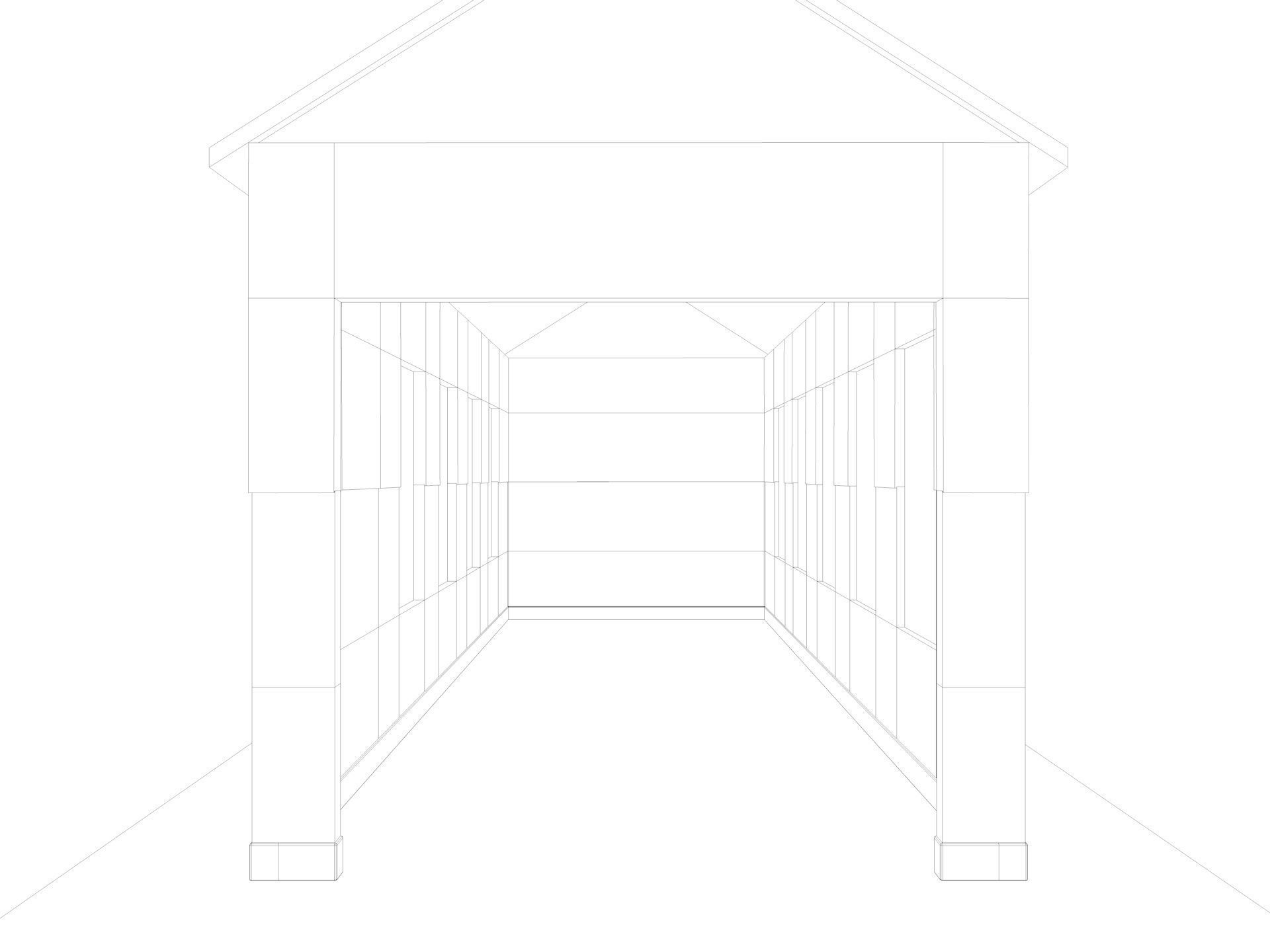 Abandoned industrial Building Low-poly 3D model_11