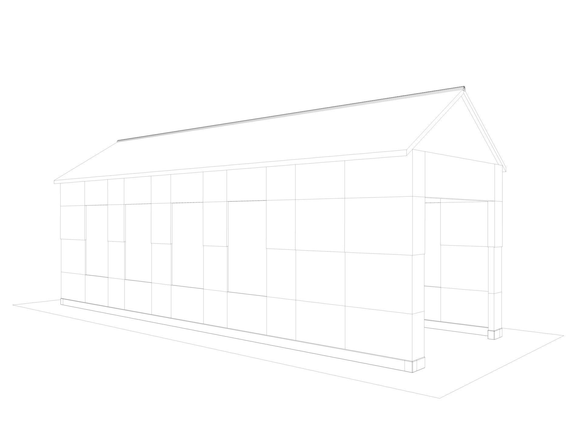 Abandoned industrial Building Low-poly 3D model_10