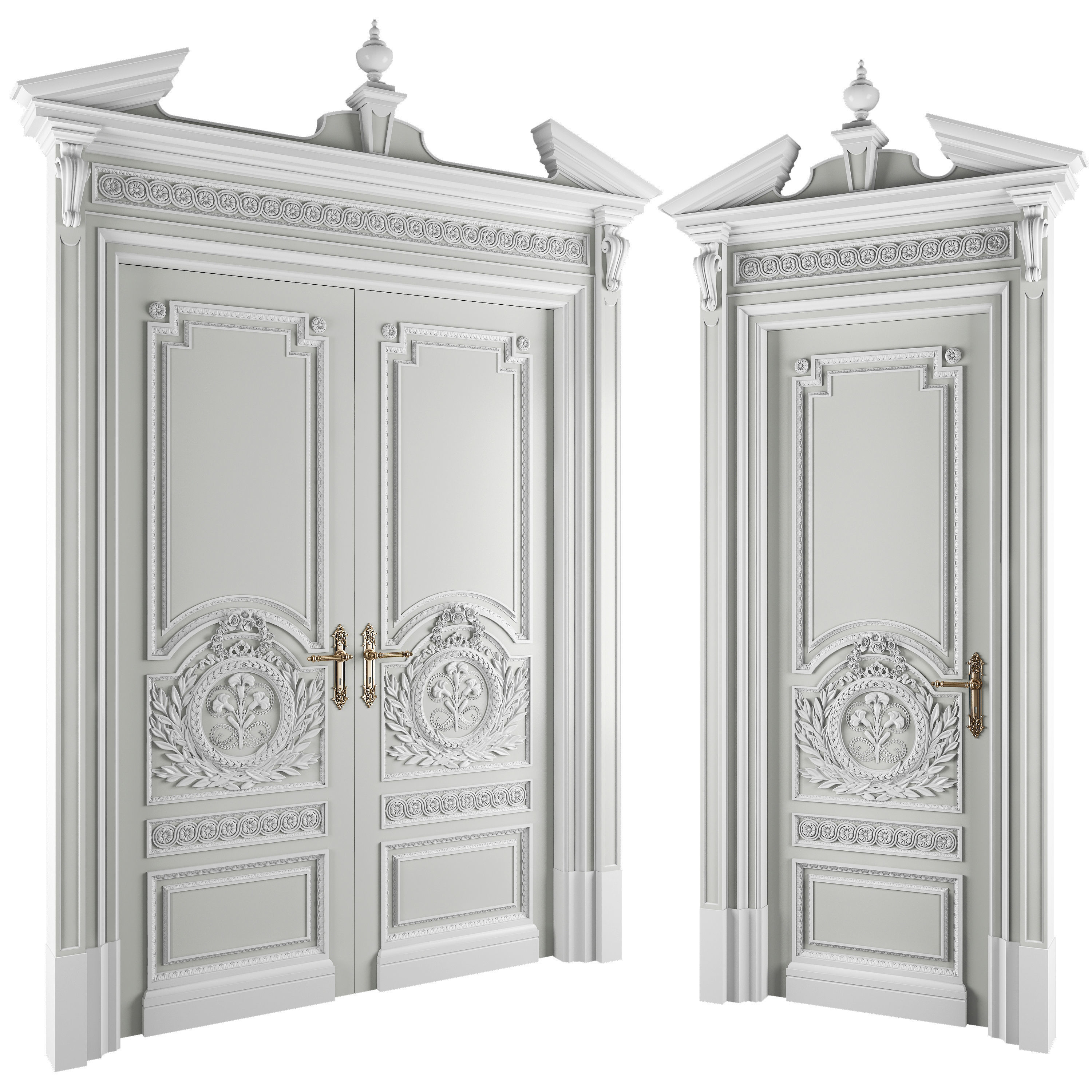 versailles doors 3D model_12