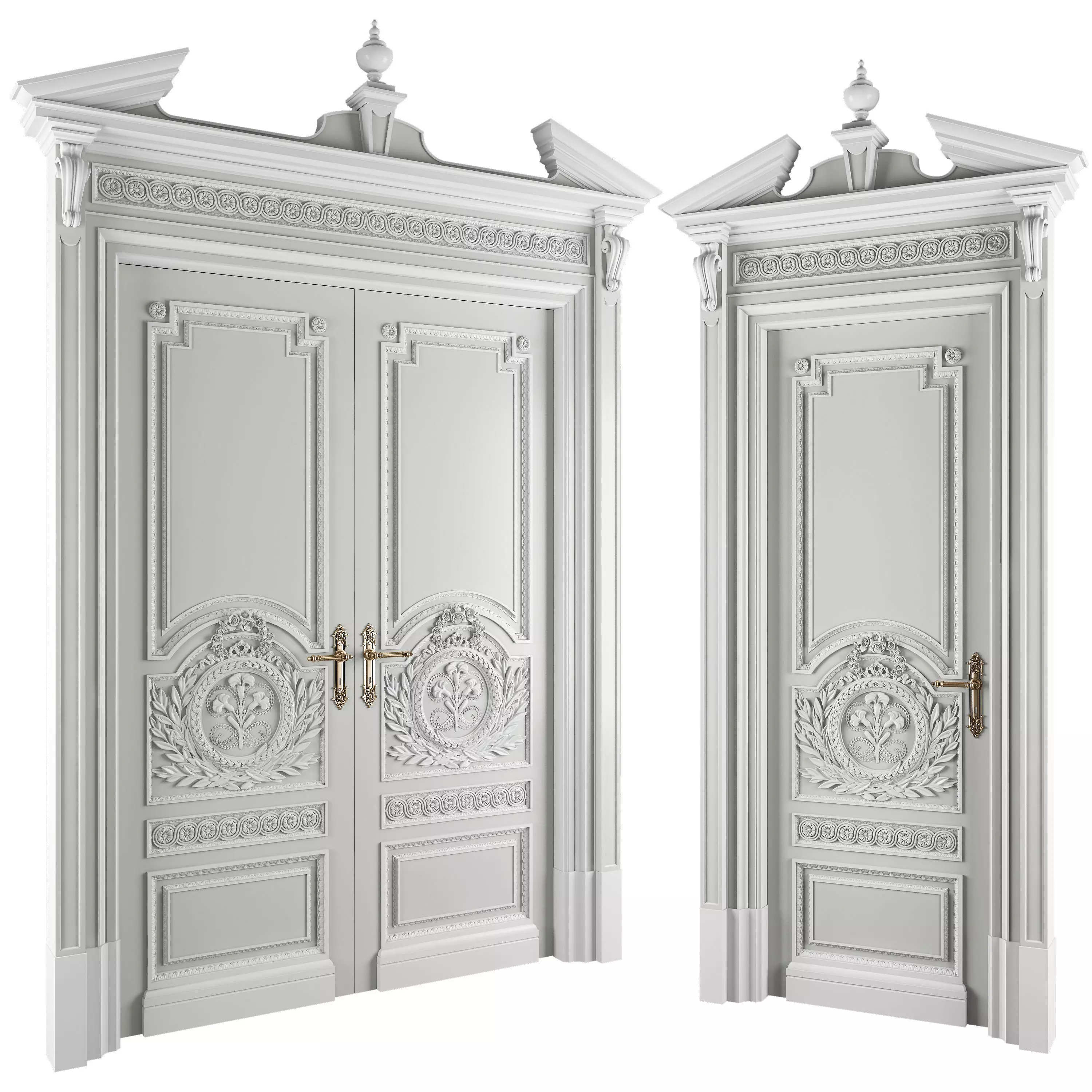versailles doors 3D model_0