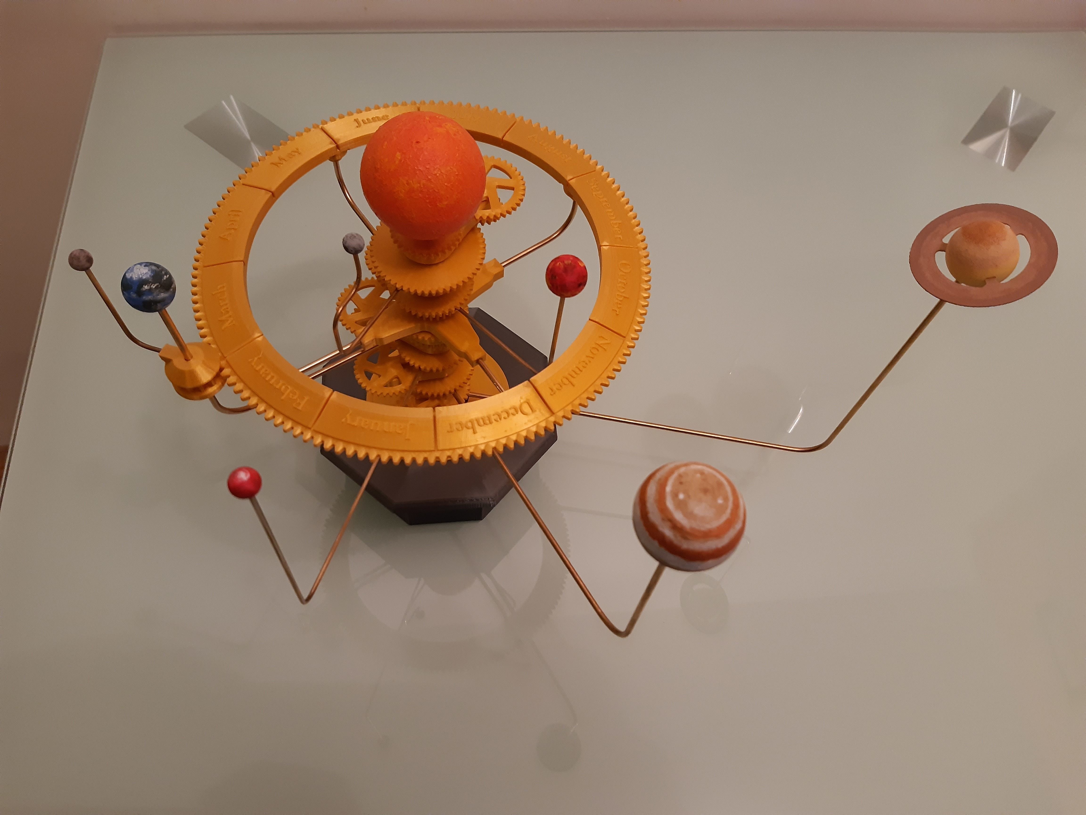 Solar System Orrery 3D print model_3