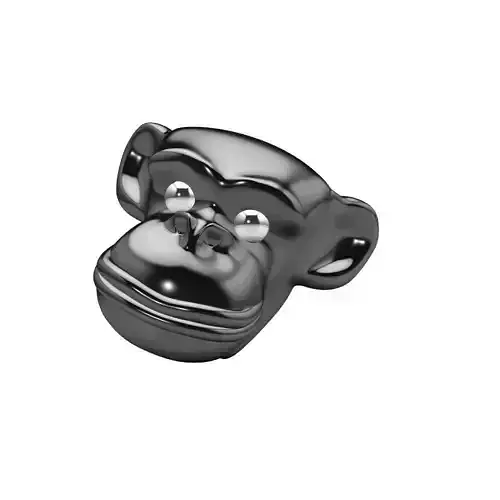 Monkey Head Charms Pendant 3D print model