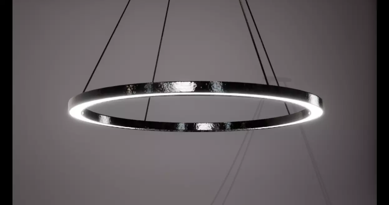 Modern Chandelier 02 Free low-poly 3D model