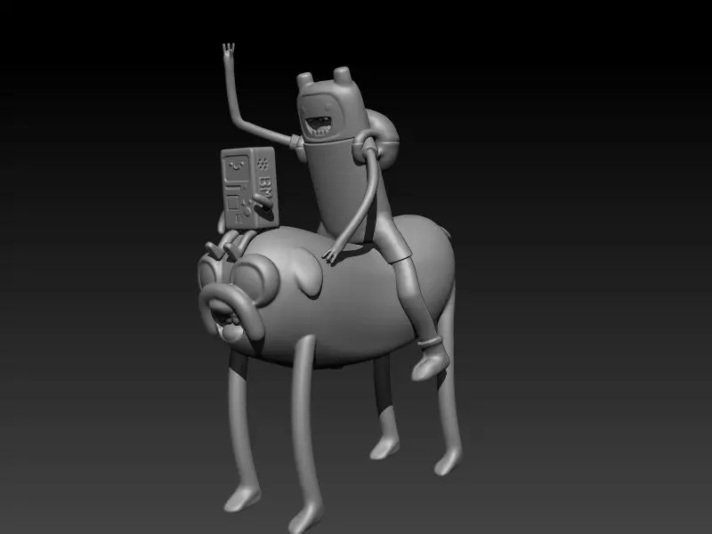 FINN THE HUMAN AND JAKE BIMO ADVENTURE TIME  3D print model_0