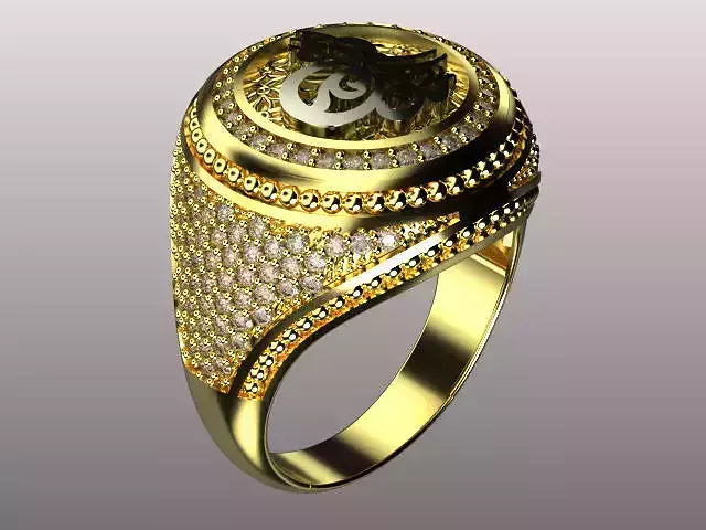 Signet Ring  Men R00103