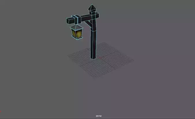 3D Street Lamp Model
