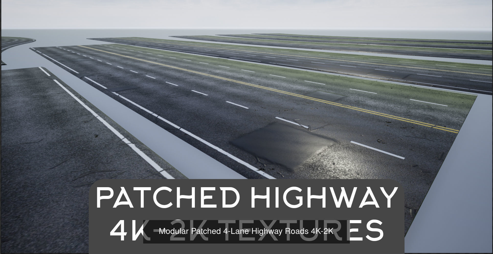 PBR 4K-2K Four-Lane Highway Roads Collection _4