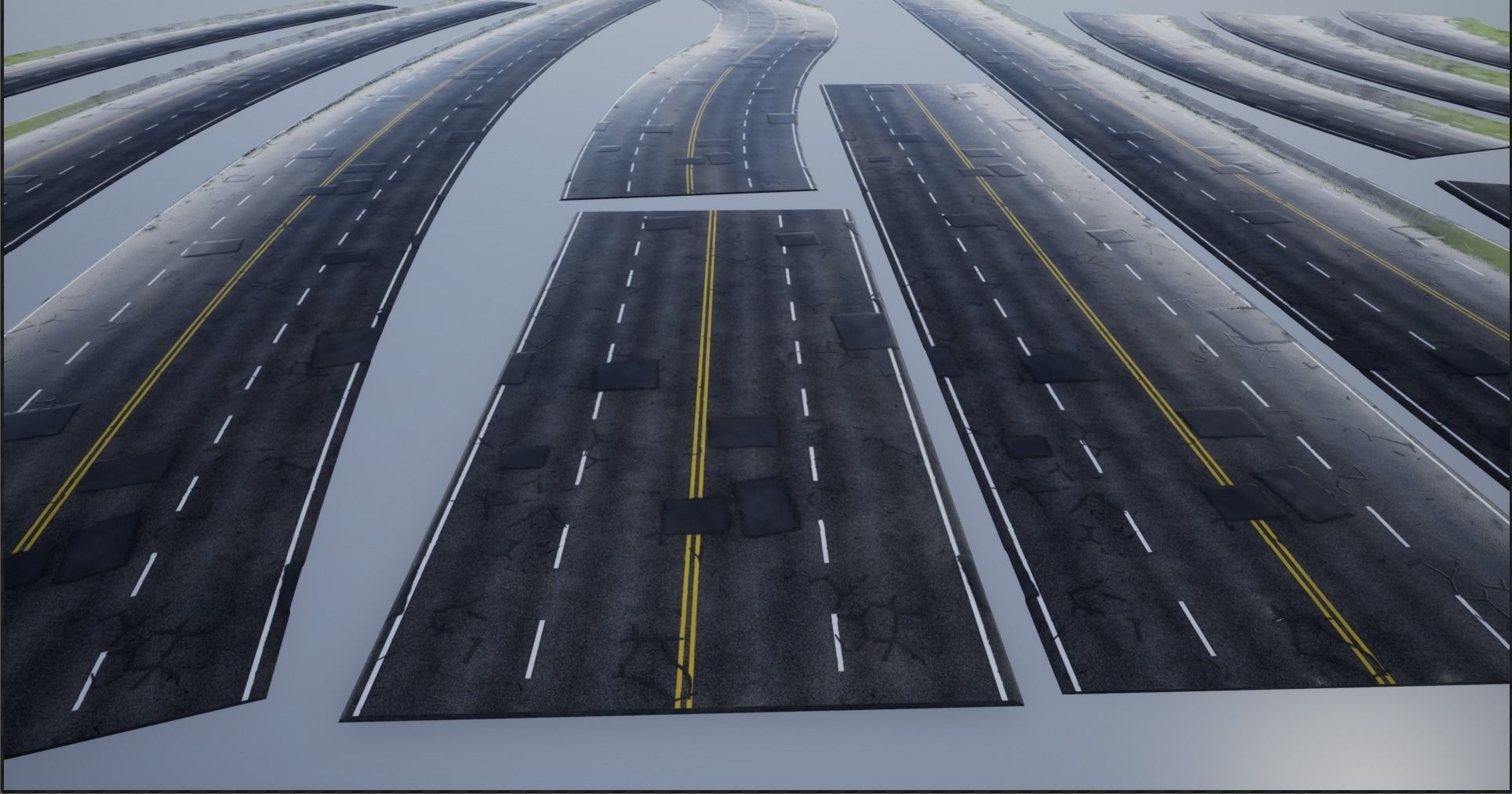 PBR 4K-2K Four-Lane Highway Roads Collection _29