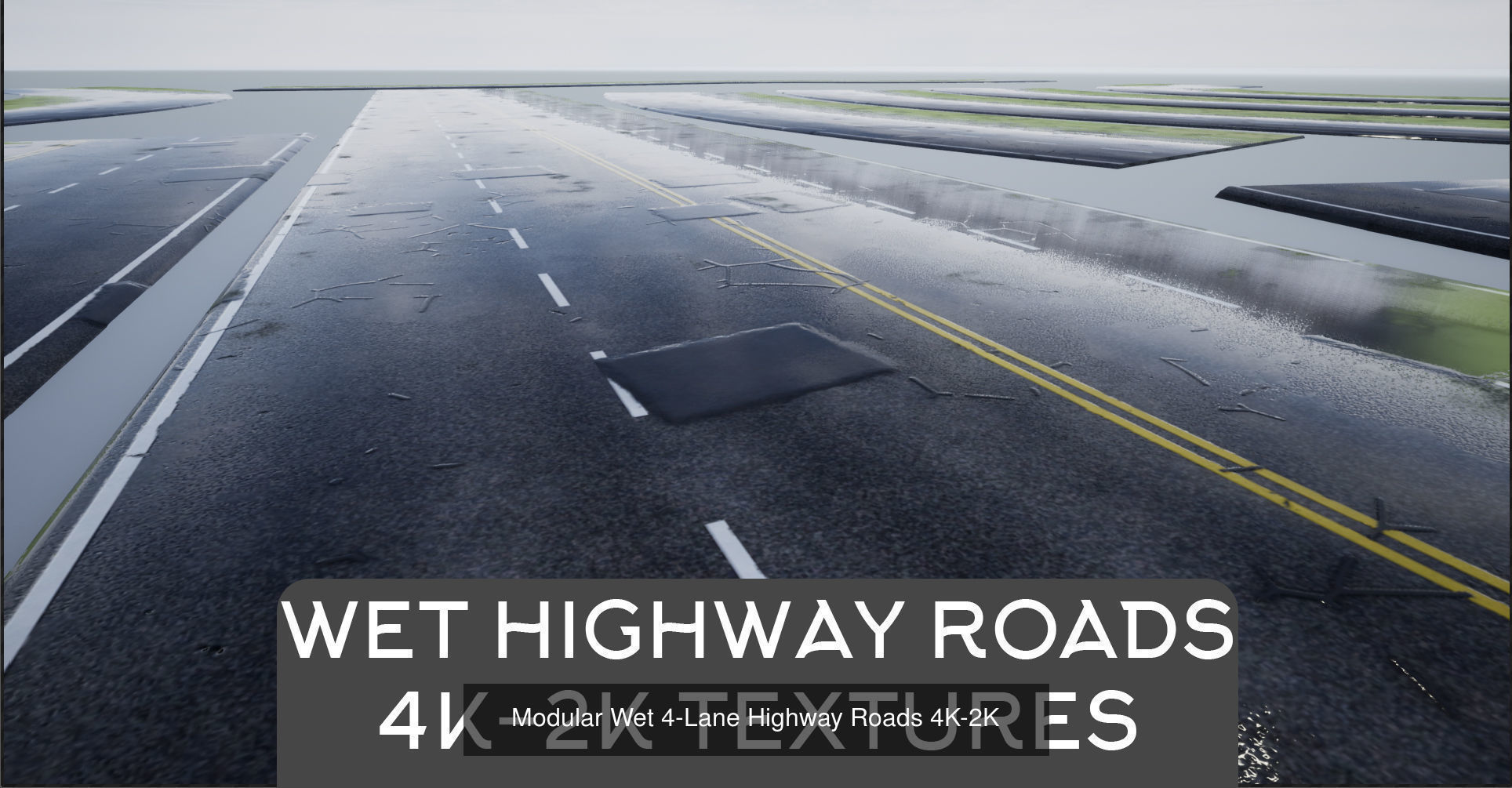 PBR 4K-2K Four-Lane Highway Roads Collection _5