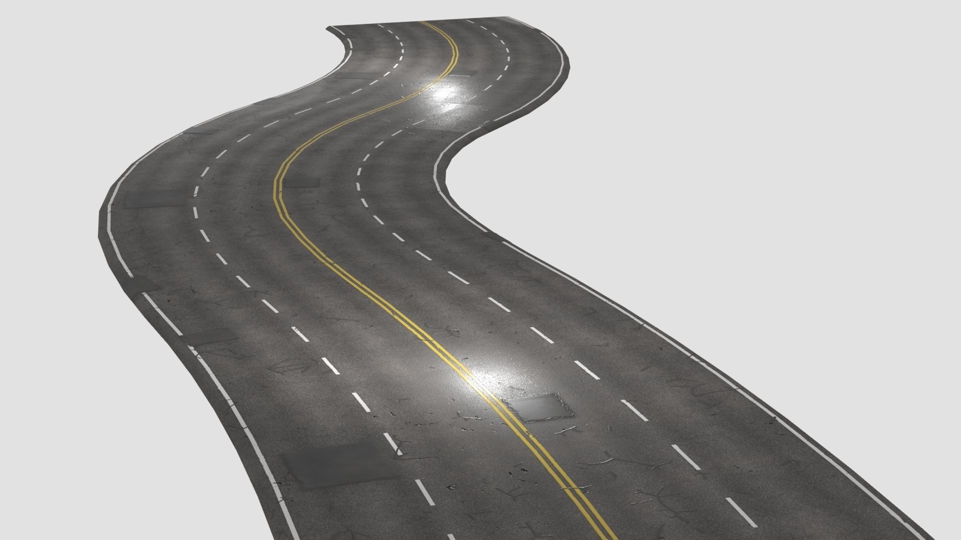 PBR 4K-2K Four-Lane Highway Roads Collection _13