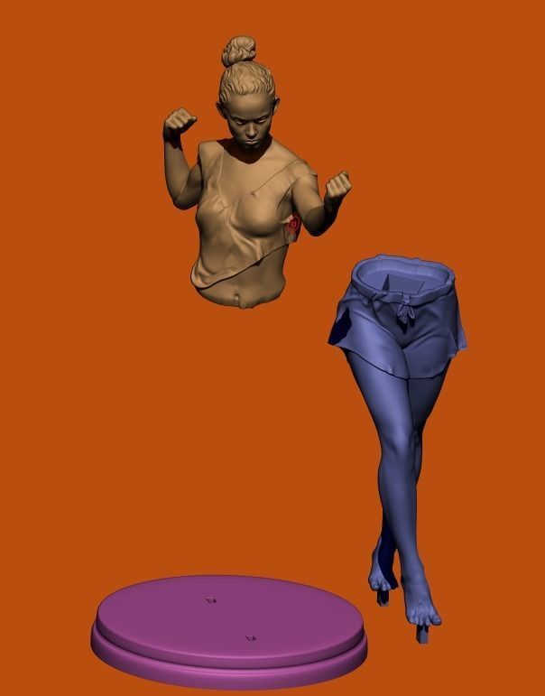 Girl model 11 3D print model_12