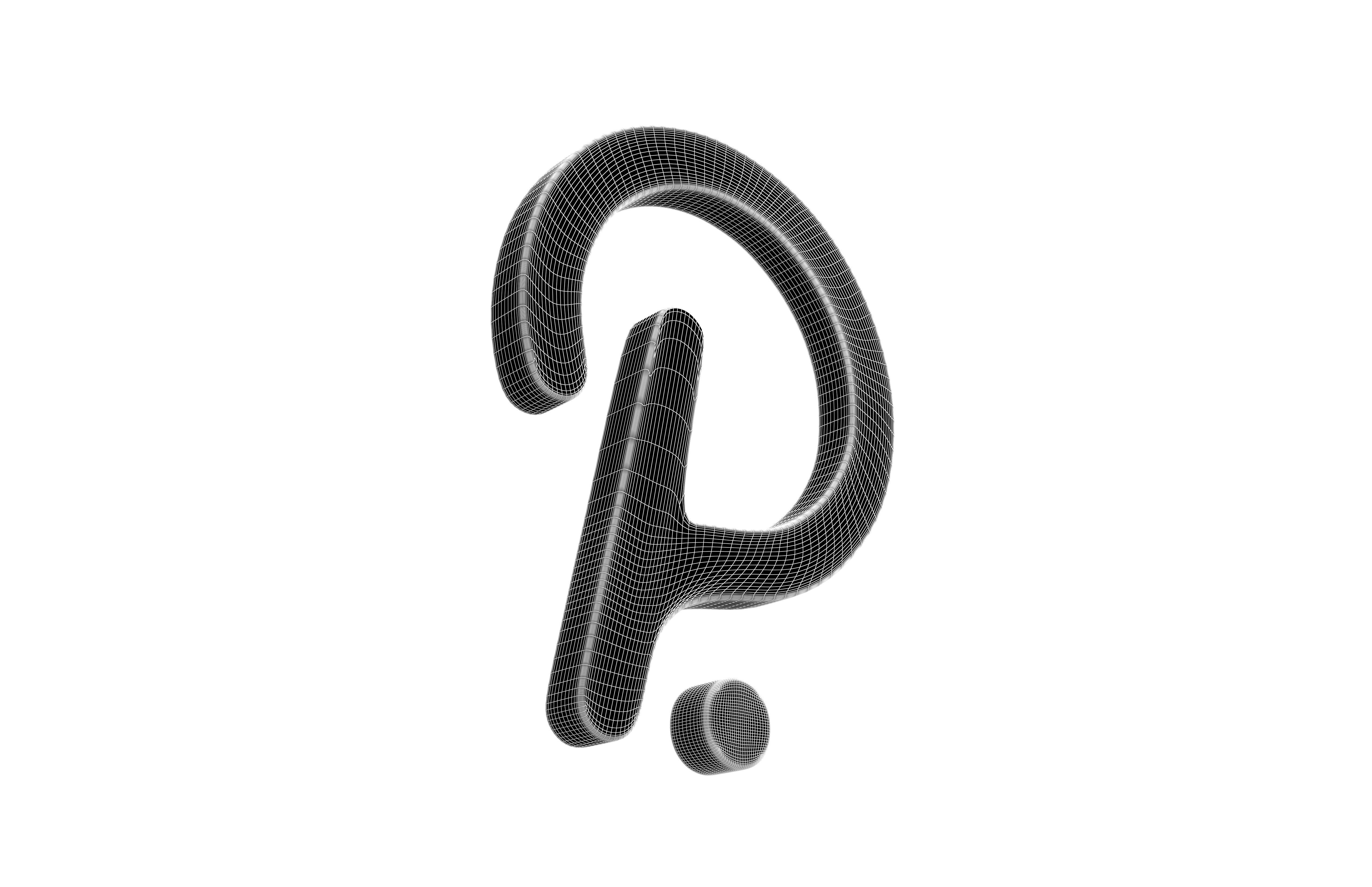 Polkadot Coin v3 001 Low-poly 3D model_4