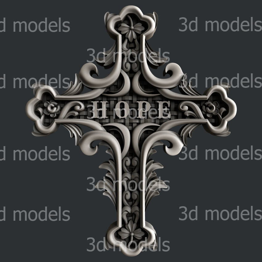 3d STL models for CNC router cross set 9  3D model_1