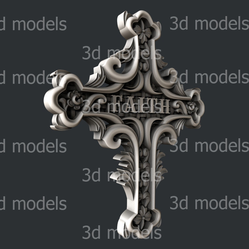 3d STL models for CNC router cross set 9  3D model_8