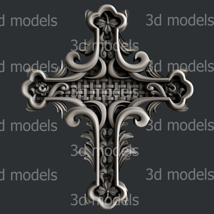 3d STL models for CNC router cross set 9  3D model_3