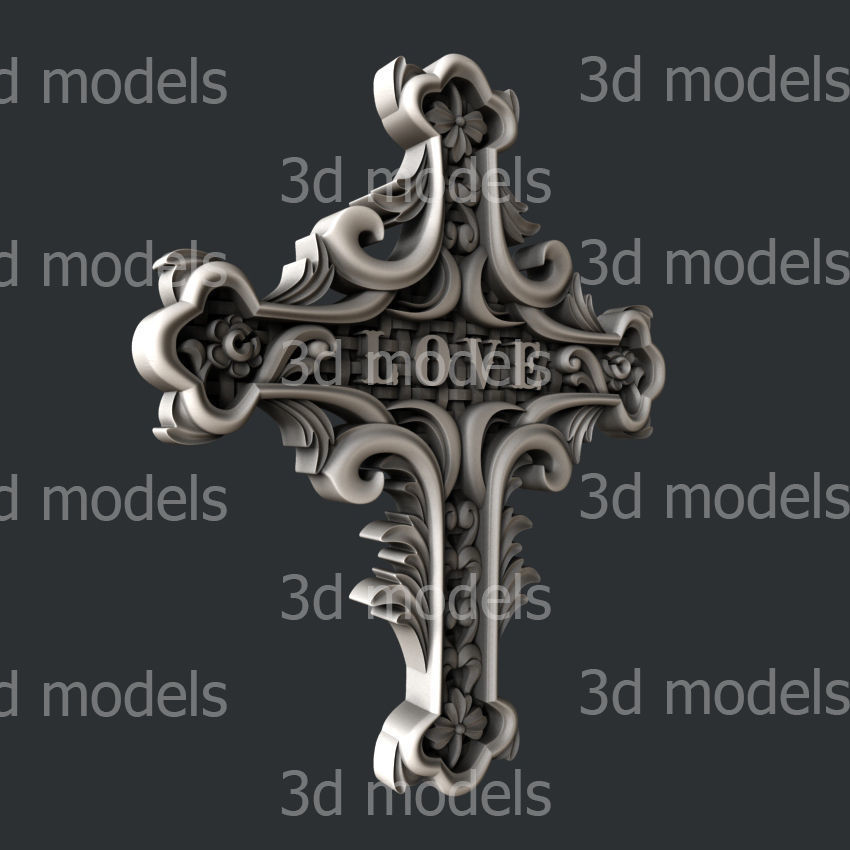 3d STL models for CNC router cross set 9  3D model_6