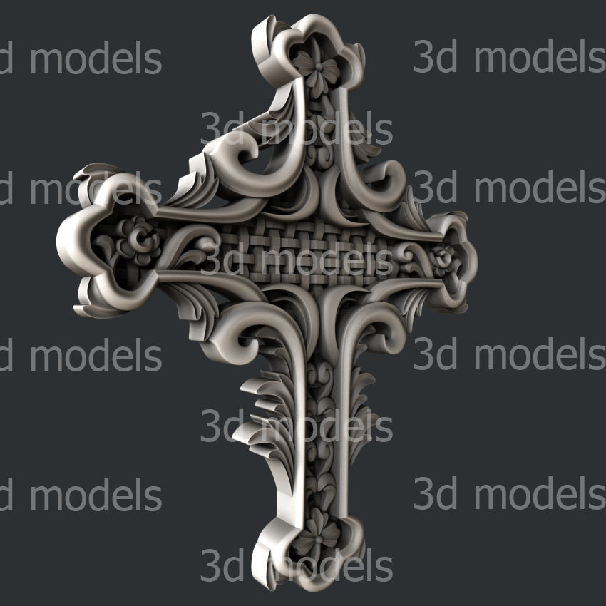 3d STL models for CNC router cross set 9  3D model_4