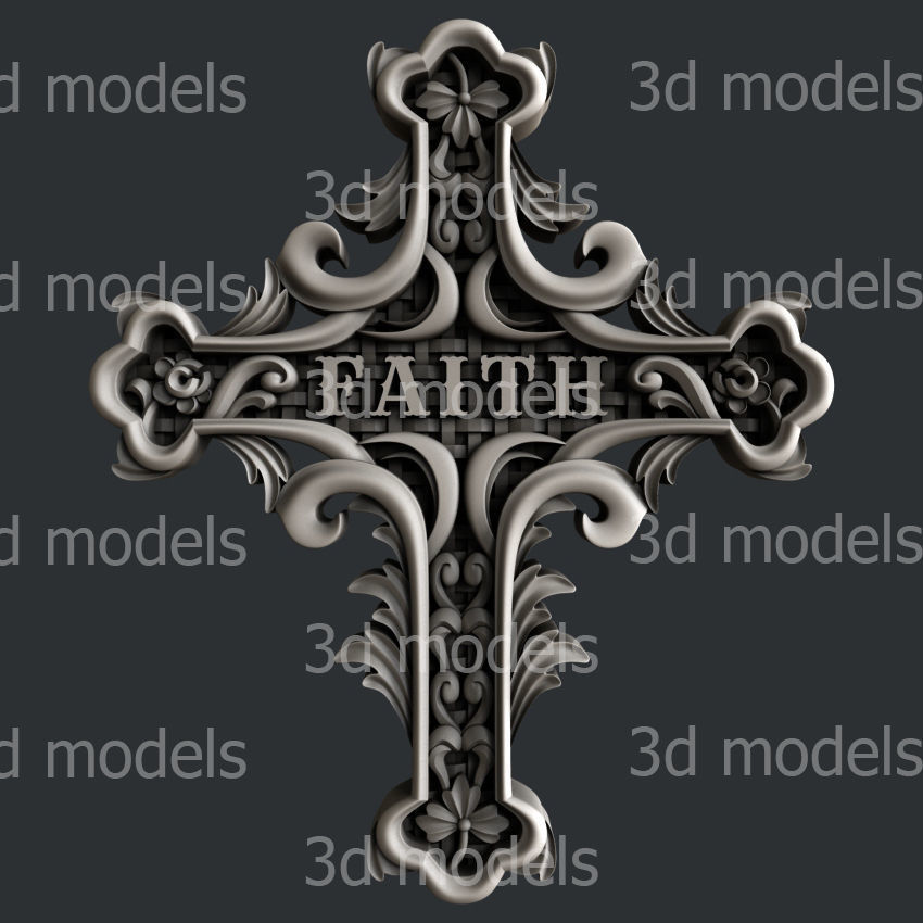 3d STL models for CNC router cross set 9  3D model_7