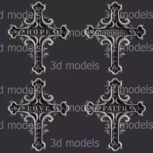 3d STL models for CNC router cross set 9 