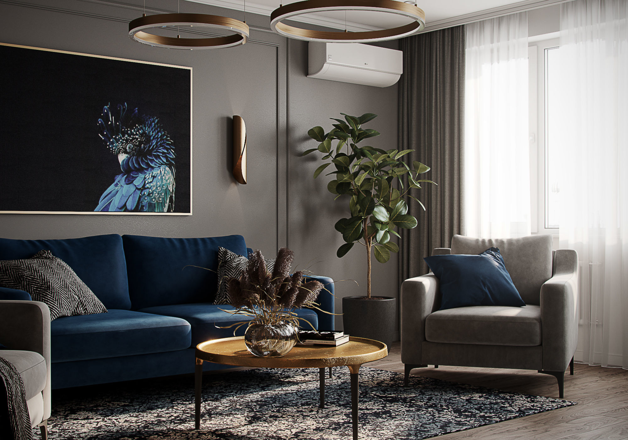 Living room 001 3D model_4