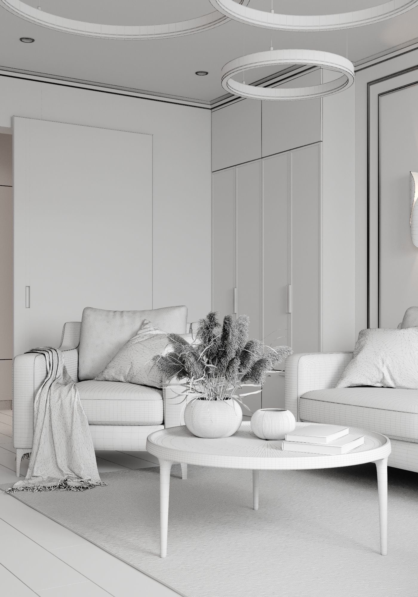 Living room 001 3D model_8