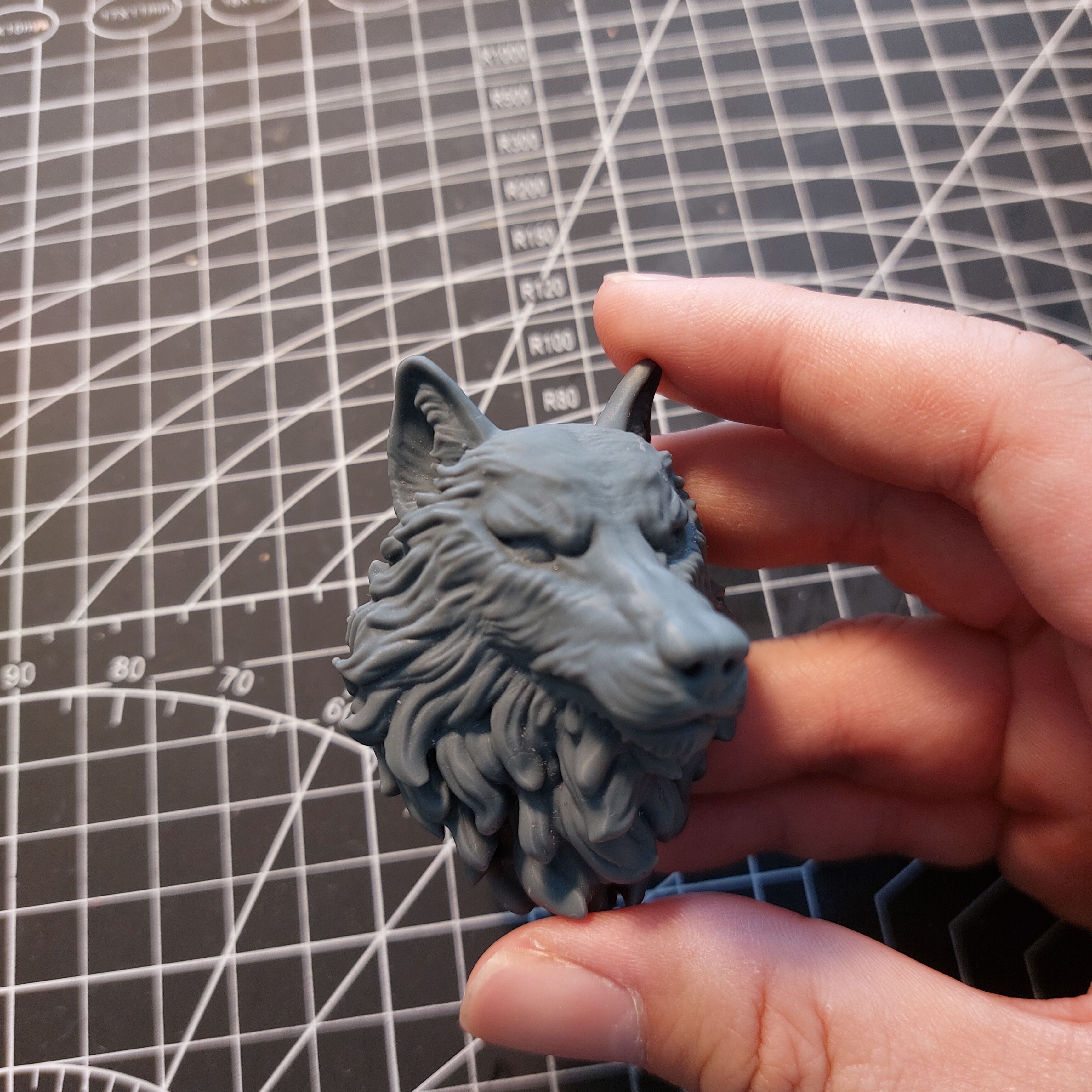Wolf Head 3D print model_8