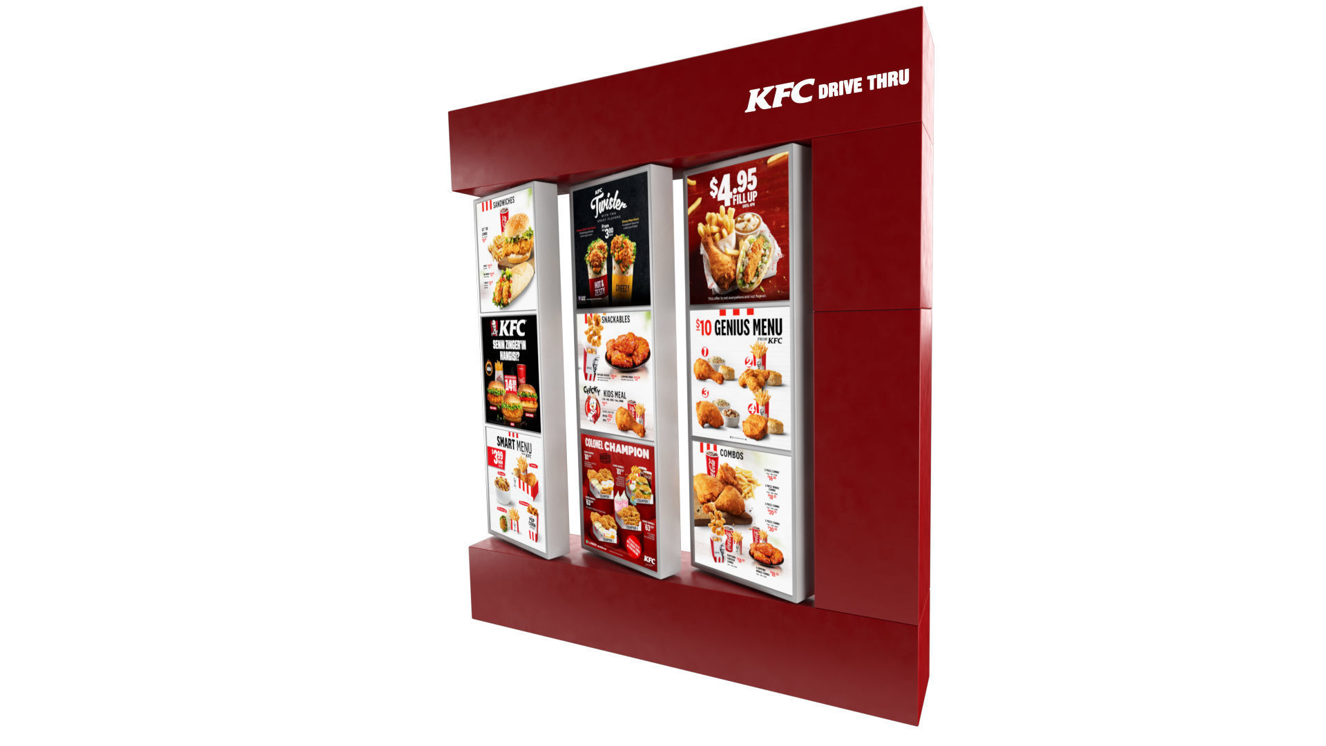 KFC Element Low-poly 3D model_8