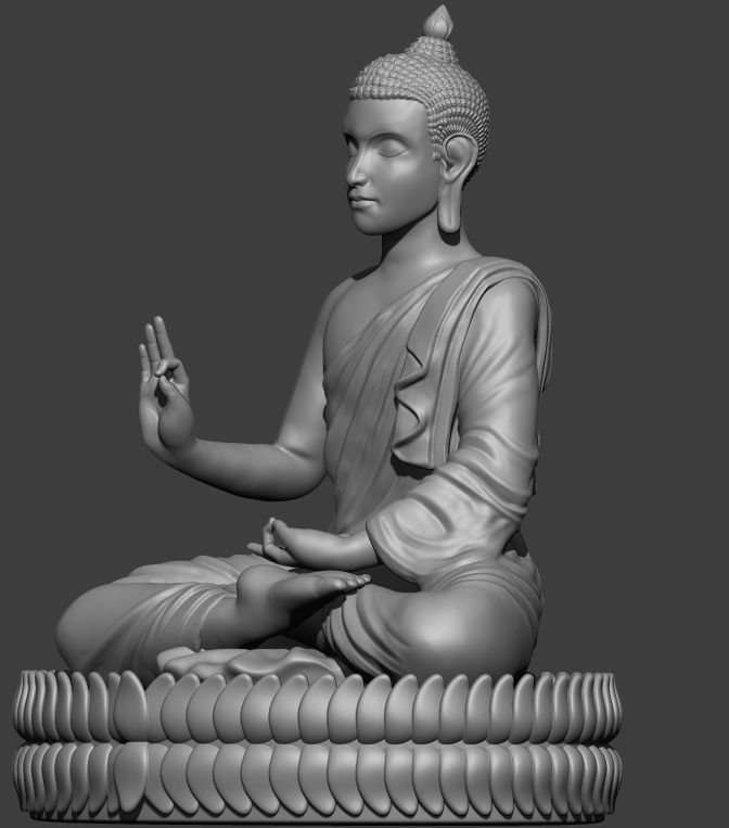 Buddha for 3D Print 3D print model_3