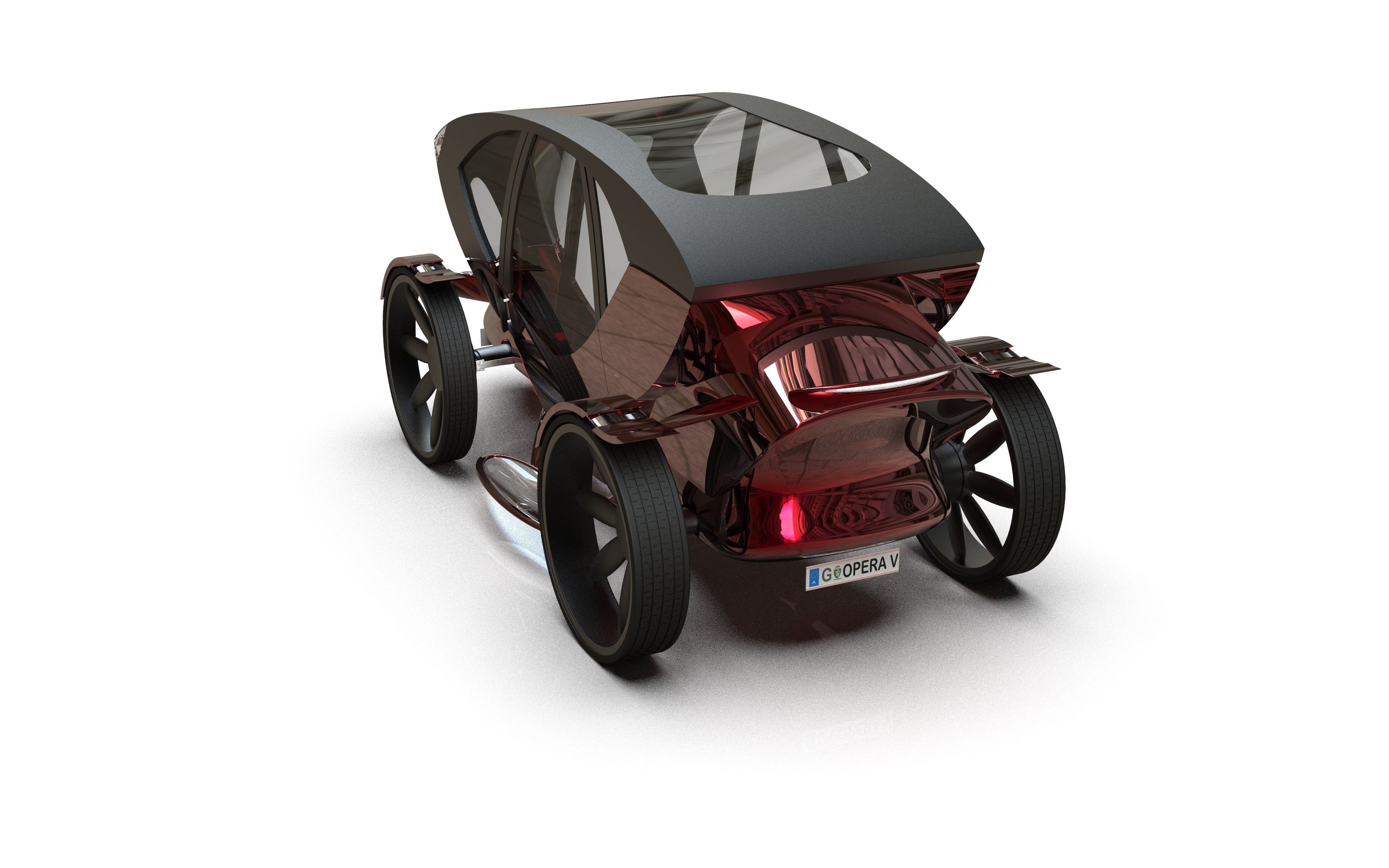 Opera V - A parody for the Fiaker in Vienna 3D model_6