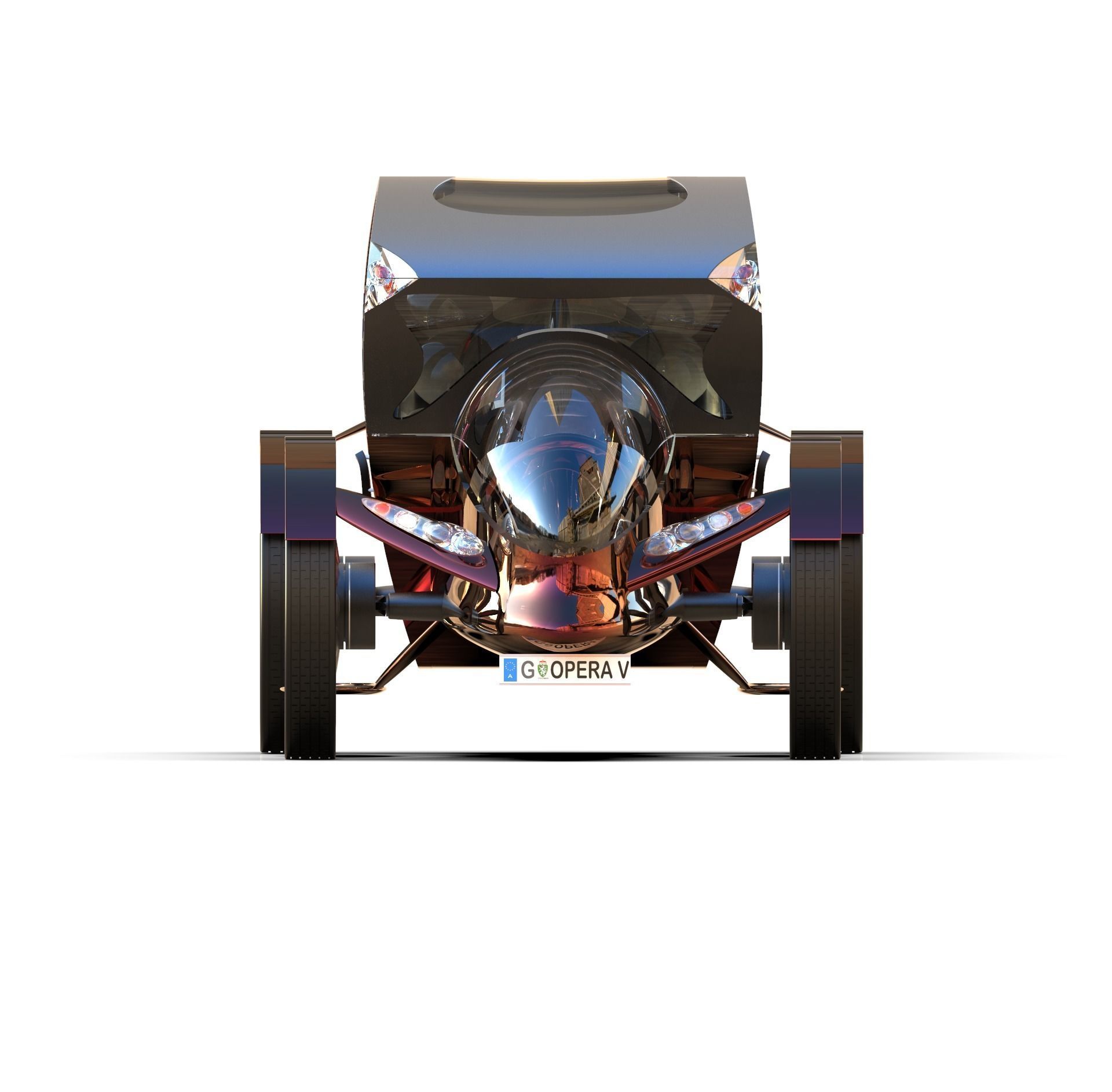 Opera V - A parody for the Fiaker in Vienna 3D model_2