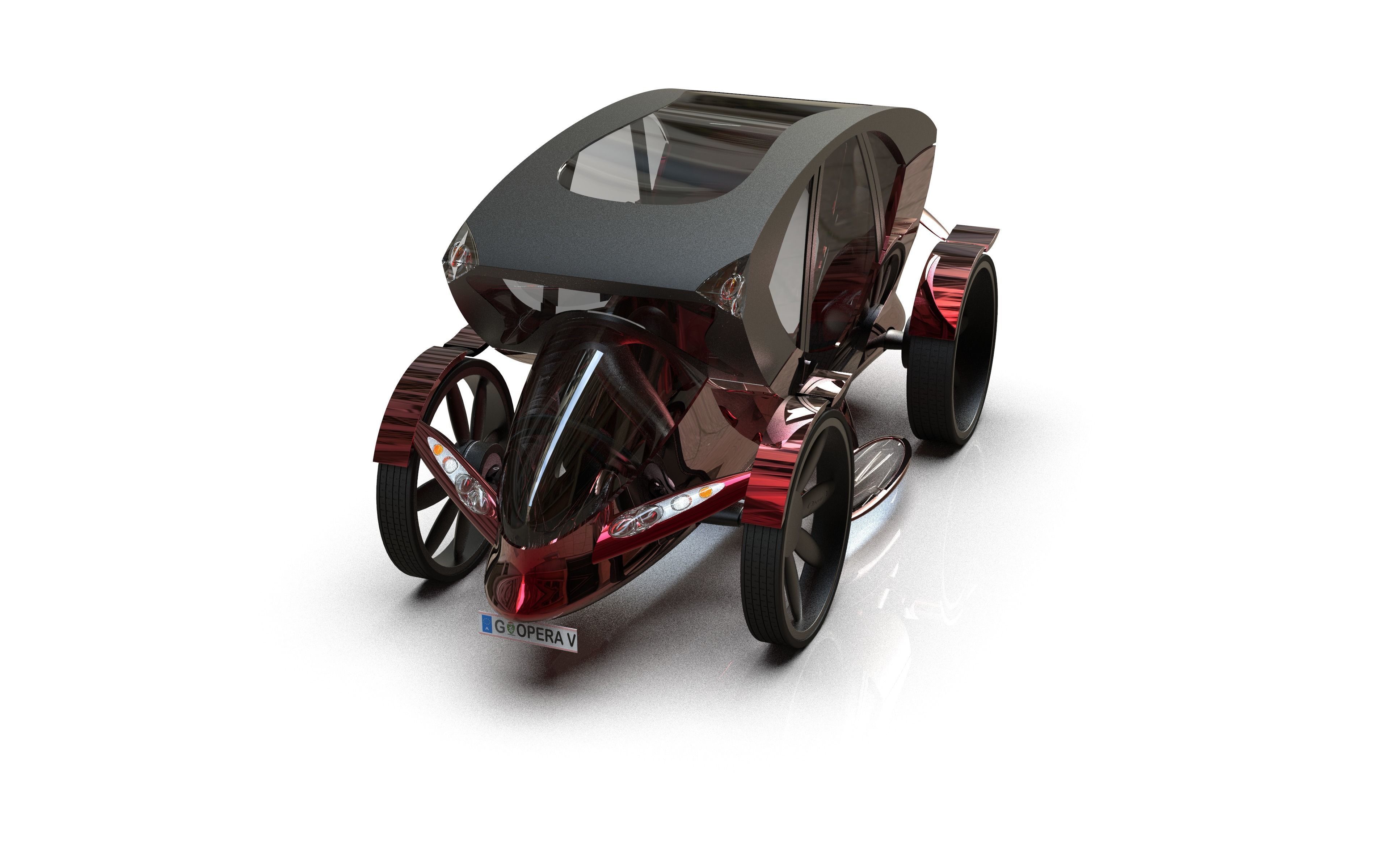 Opera V - A parody for the Fiaker in Vienna 3D model_5